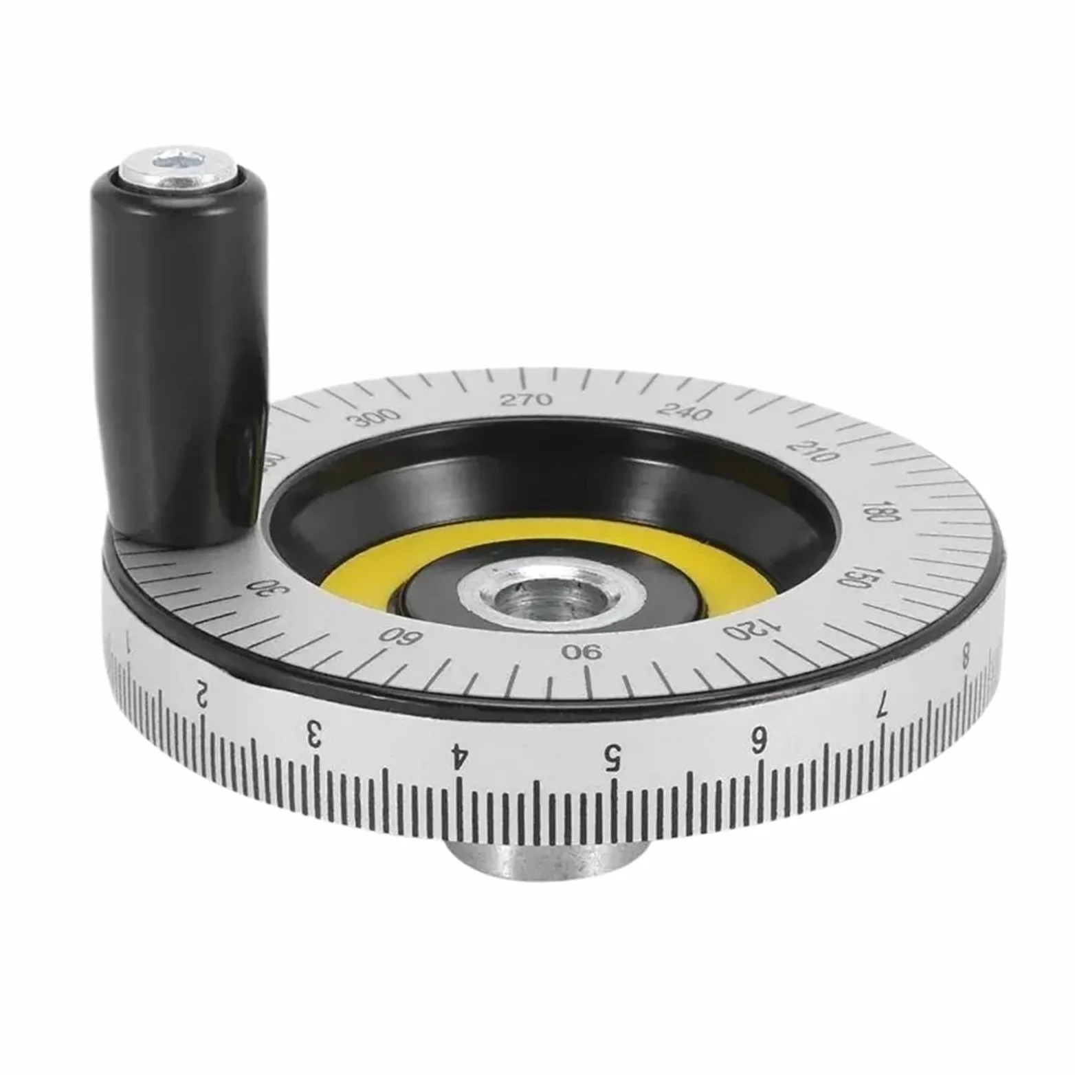 3 piezas de 80 mm de rueda de mano sólida con escala, piezas mecánicas, mango de máquina de baquelita, volante calibrado