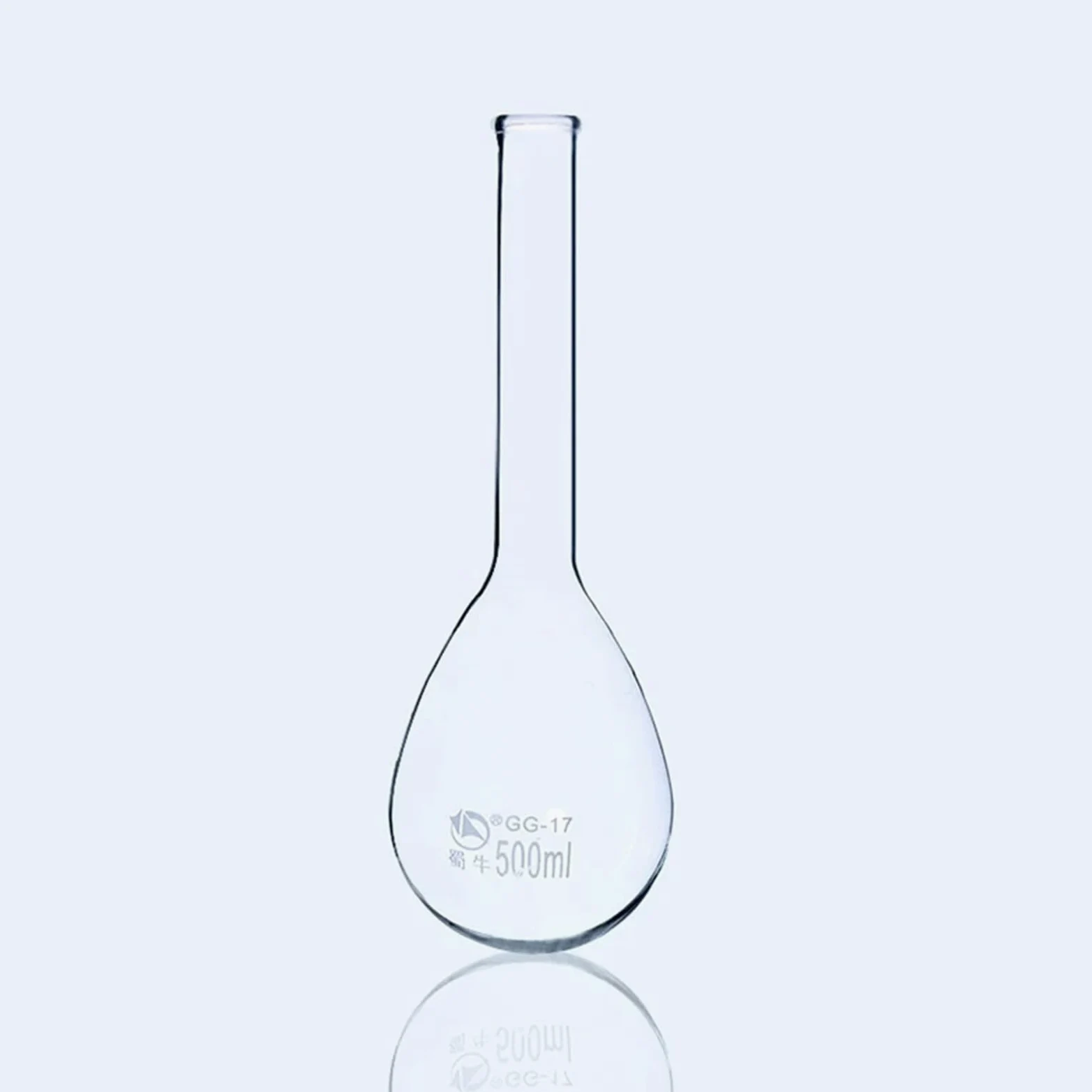 Juego de matraces de vidrio, Matraz de nitrógeno Kjeldahl Botella de nitrógeno de cuello largo Vidrio de borosilicato Equipo de laboratorio(500ml)
