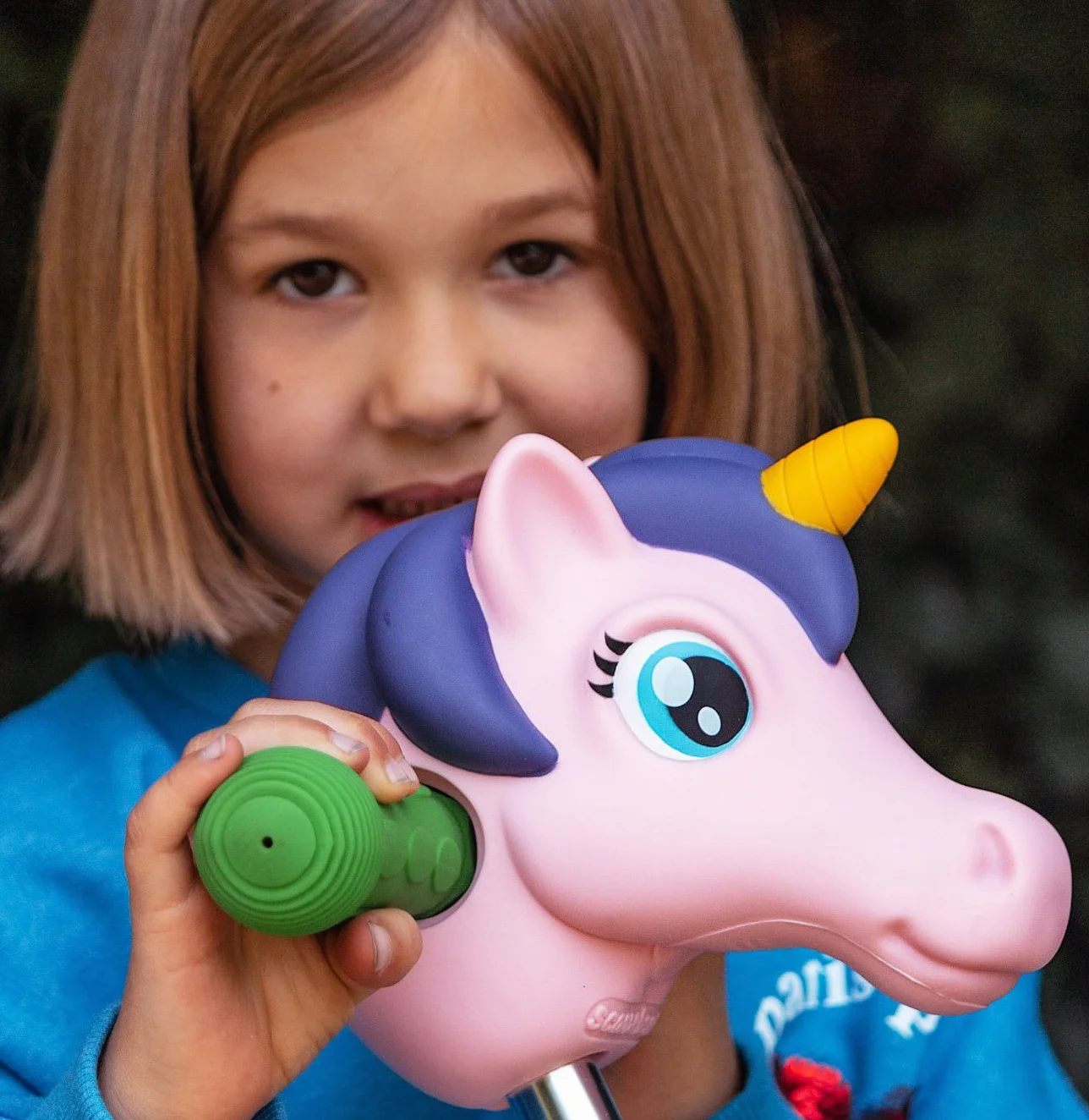 Scootaheadz Cabeza de Unicornio para Patinete Infantil Rosa y Morado