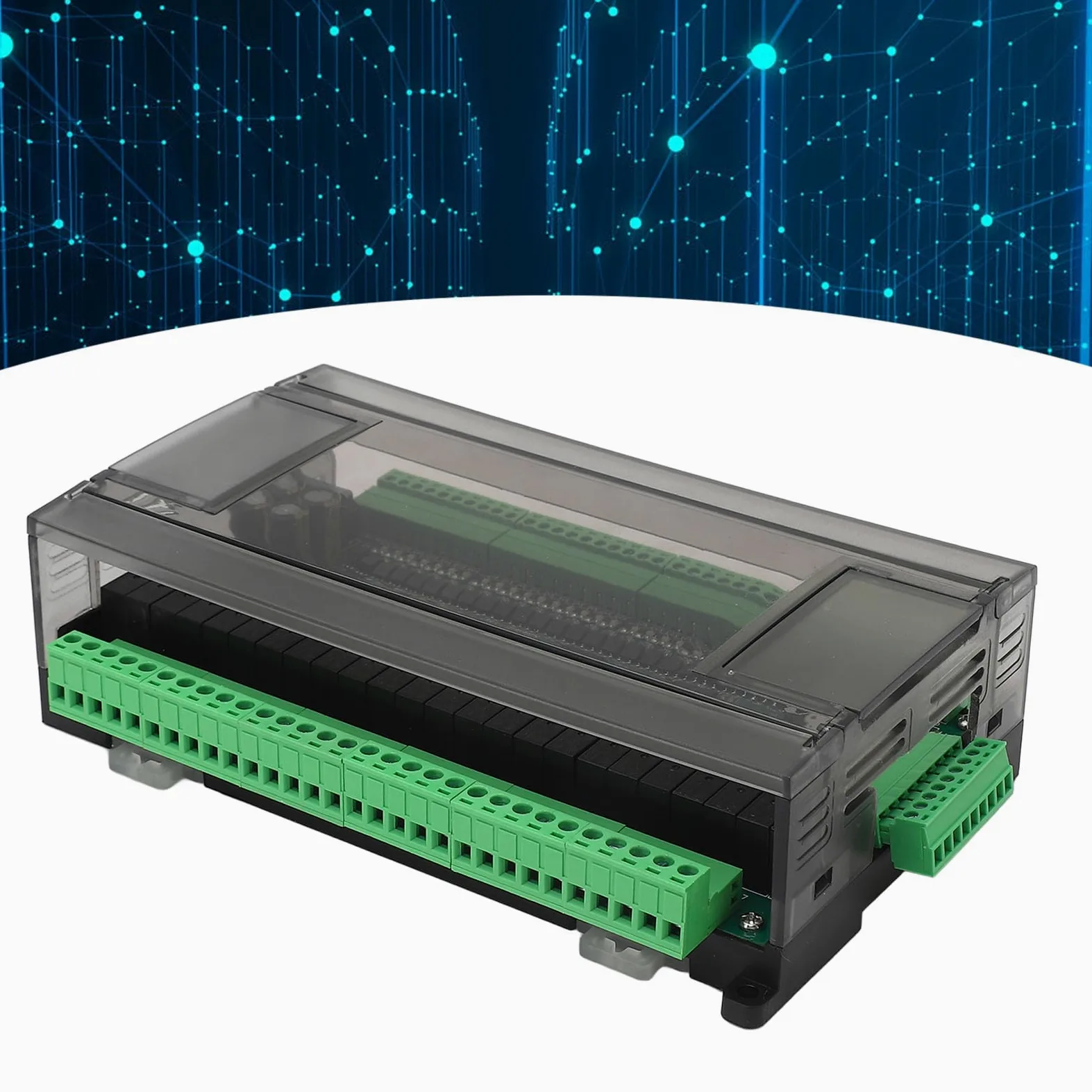 Domary Placa de Control PLC DC24V 1A, Controlador Lógico Programable Multifuncional para Panel de Control Automatización Industrial
