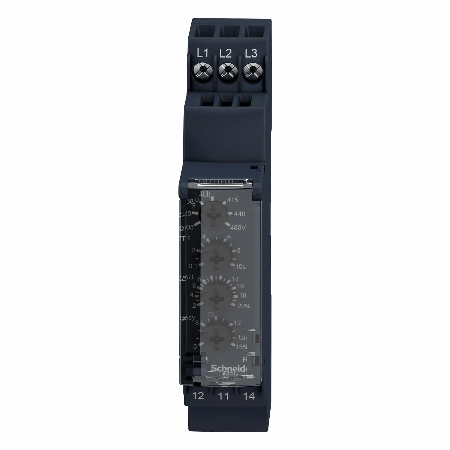 Schneider Electric RM17TE00 Voltaje de Asimetría de Pérdida, Secuencia de Fase 208-480 V Ca
