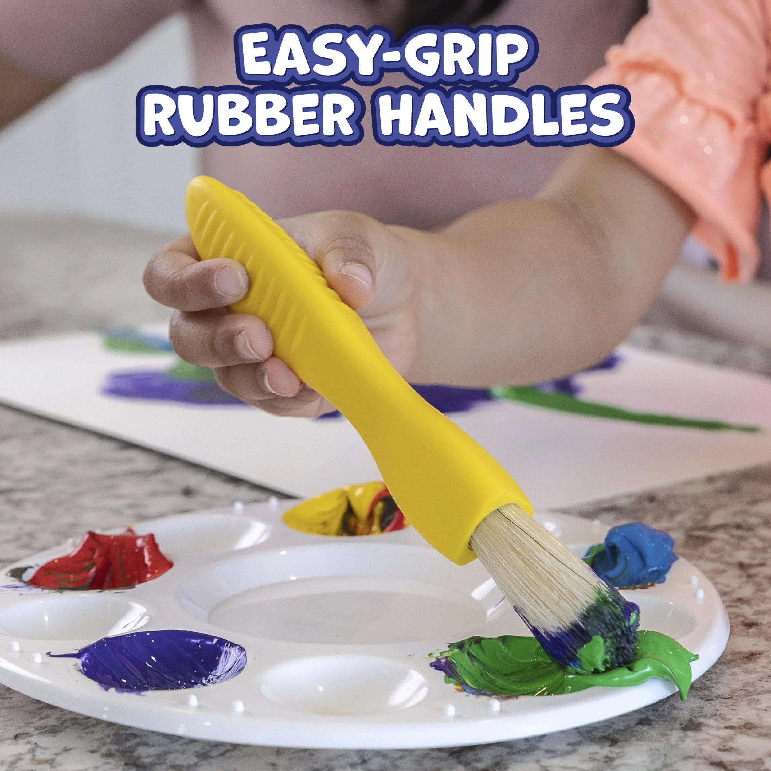 READY 2 LEARN Triangle Grip Pinceles para Pintar para Niños 2 3 4 años