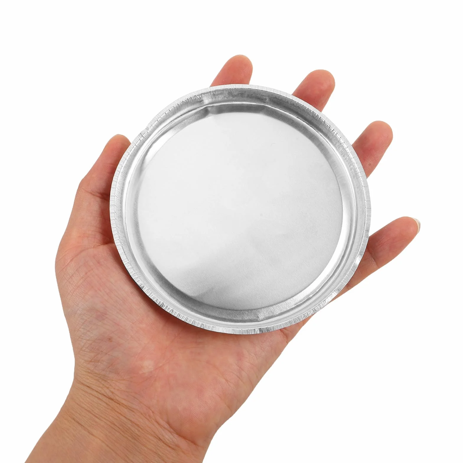Plato de Aluminio para Pesaje Bordes Redondeados 10 Unidades Accesorio Analizadores de Humedad
