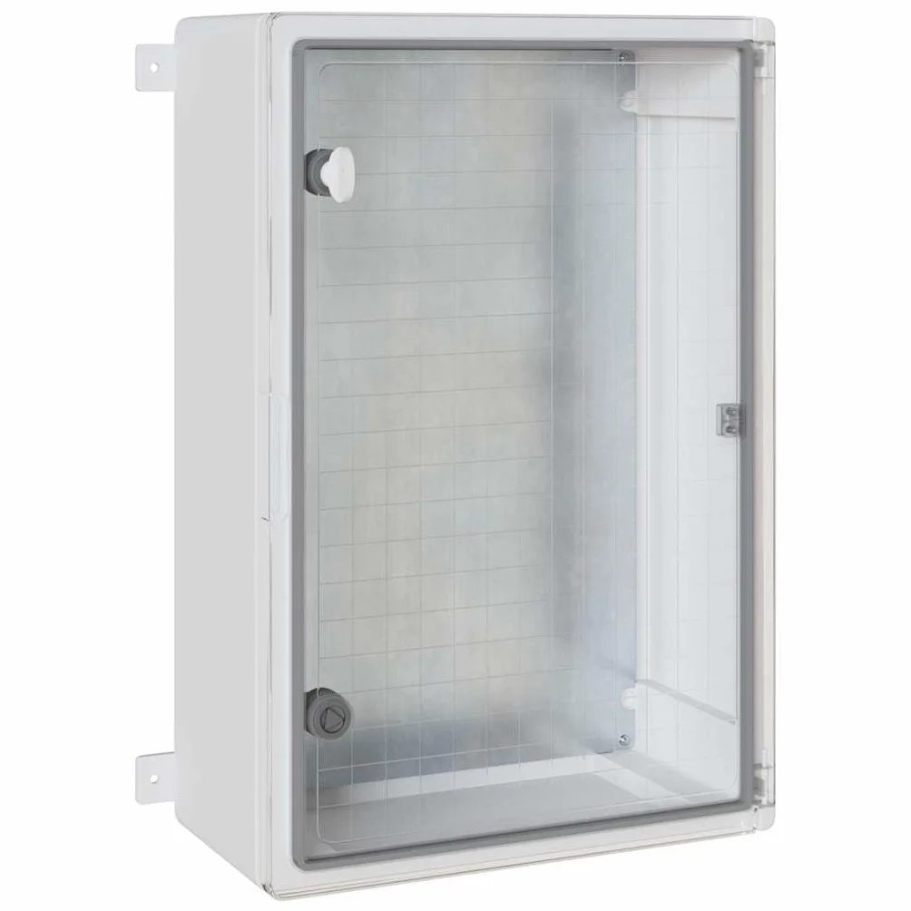 vidaXL Armario de Control Gris 47 x 20 x 50 cm Plástico ABS, Gabinete Moderno, solución Duradera para Herramientas, Organizador Elegante para Espacios Interiores y Exteriores