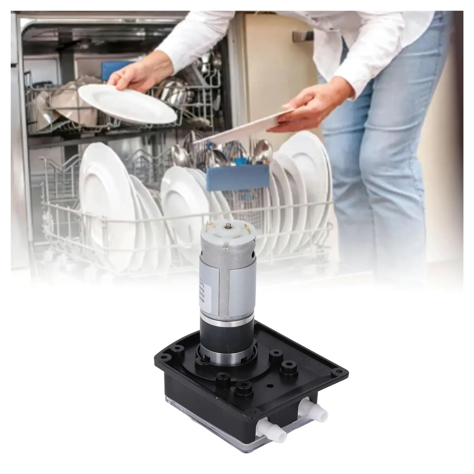 bomba peristáltica, Bomba peristáltica de alta presión, 1500 ml/min, grado alimenticio, doble cabezal, industrial, 24 V CC