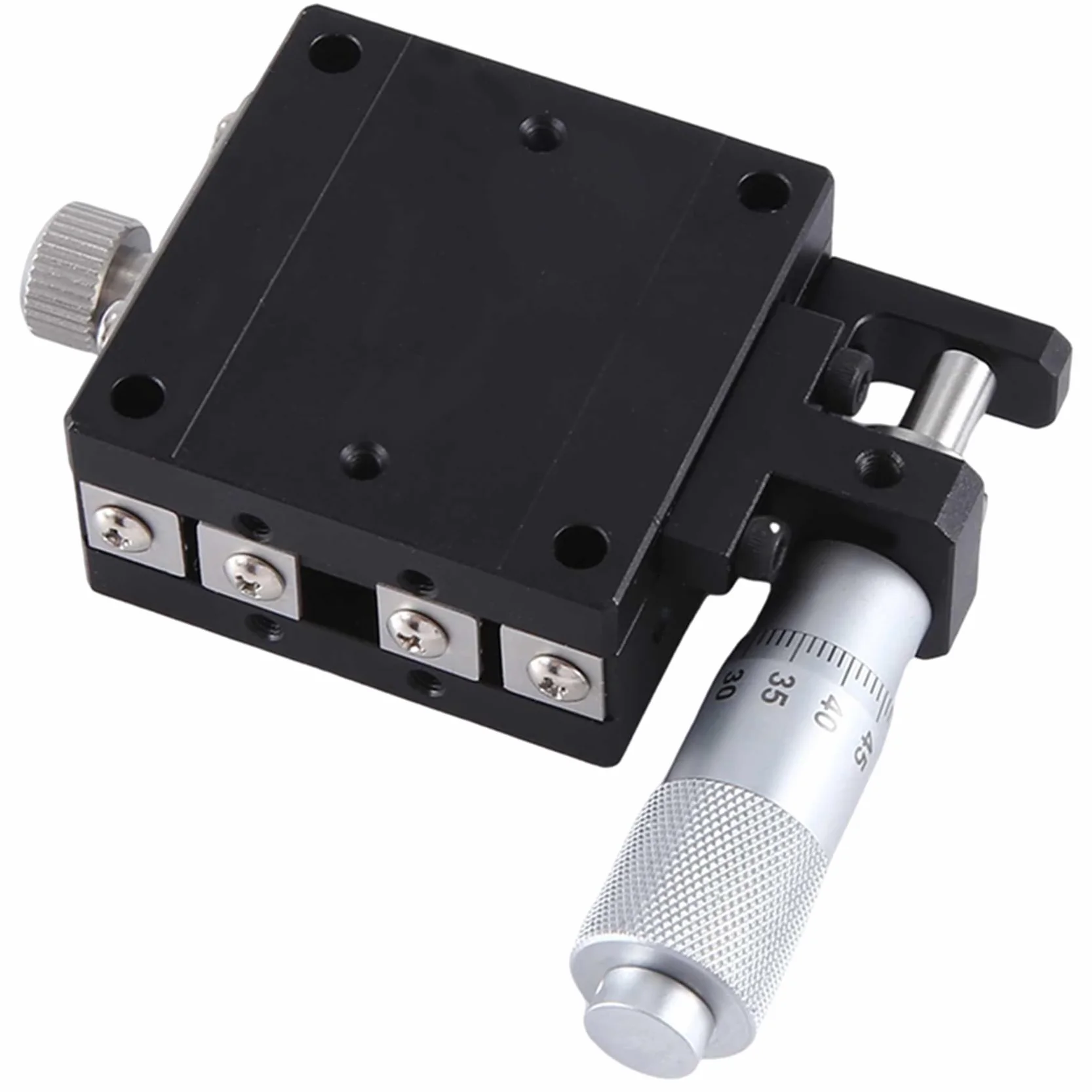 Plataforma Deslizante Manual 40x40 mm Micrómetro Riel Guía Correa Eje X (LGX40-L)