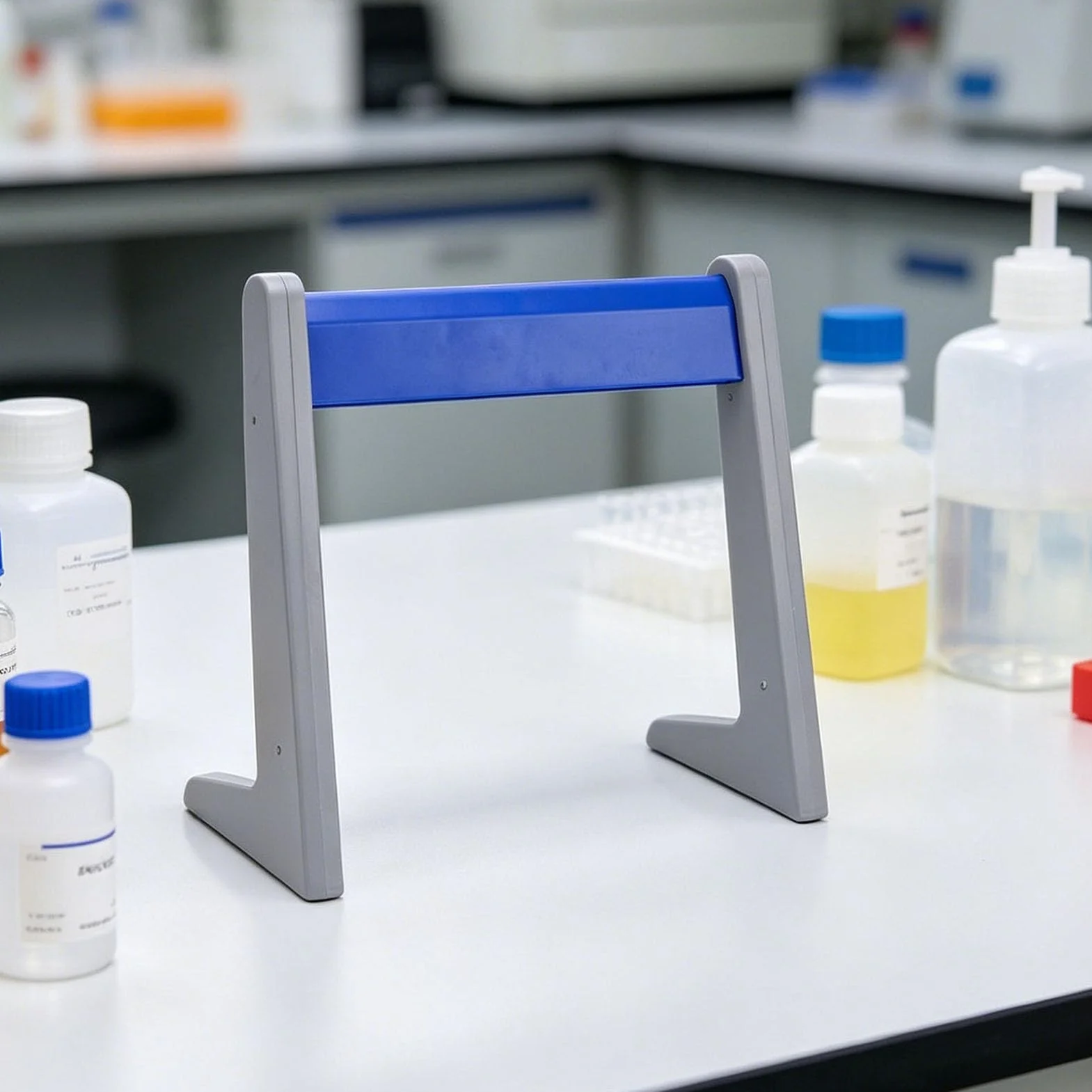 Estante para Micropipetas Ajustable de un Solo Canal, Soporte de Pipeta Lineal