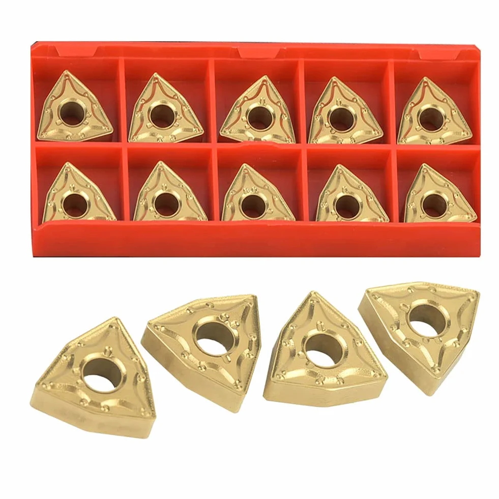 Insertos de carburo WNMG0804 WNMG 432 para torno CNC, 10 piezas, acero inoxidable
