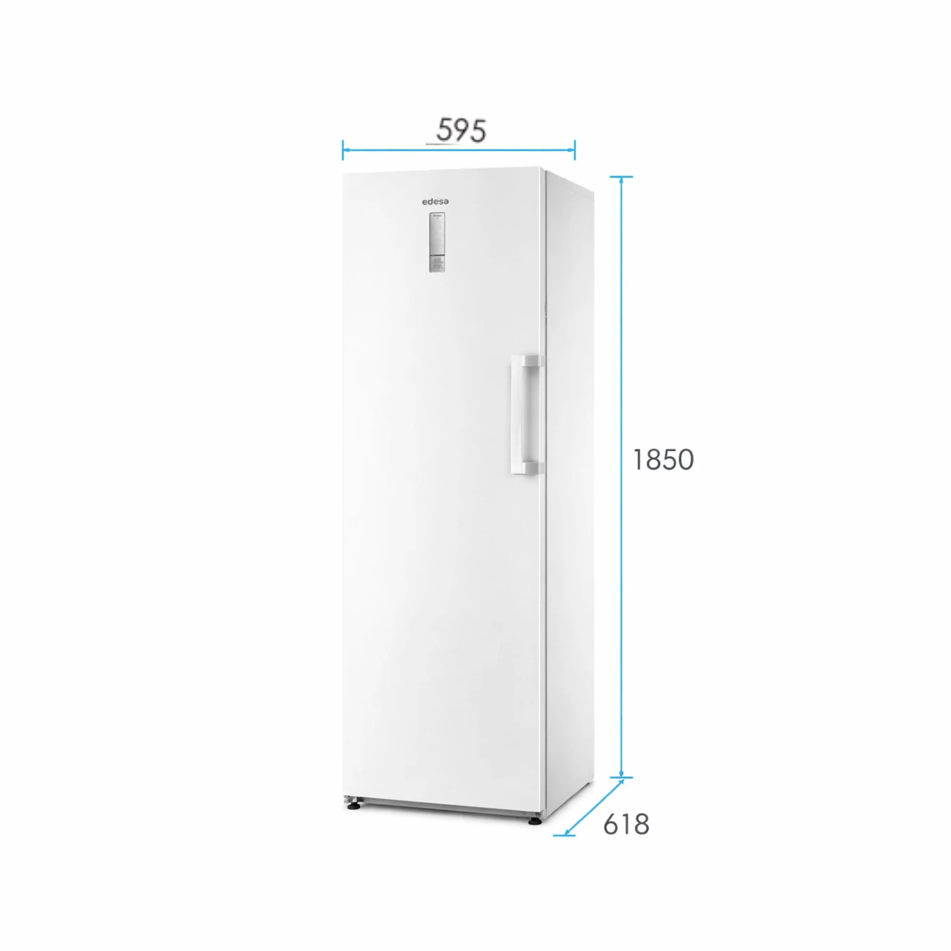 EDESA Congelador EZS-1823 NF No Frost 1.85 m 5 Cajones 59,5 cm Blanco