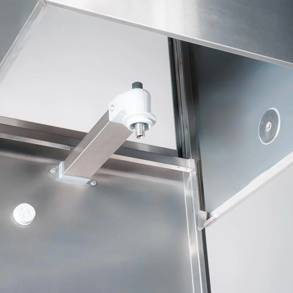 Cleiton® lavavajillas industrial hosteleria | 50x50 | 2 Programas de lavado | 10800W | Lavado en 2 minutos | 728x816x1505 mm | Bombas Abrillantador Detergente y Desagüe