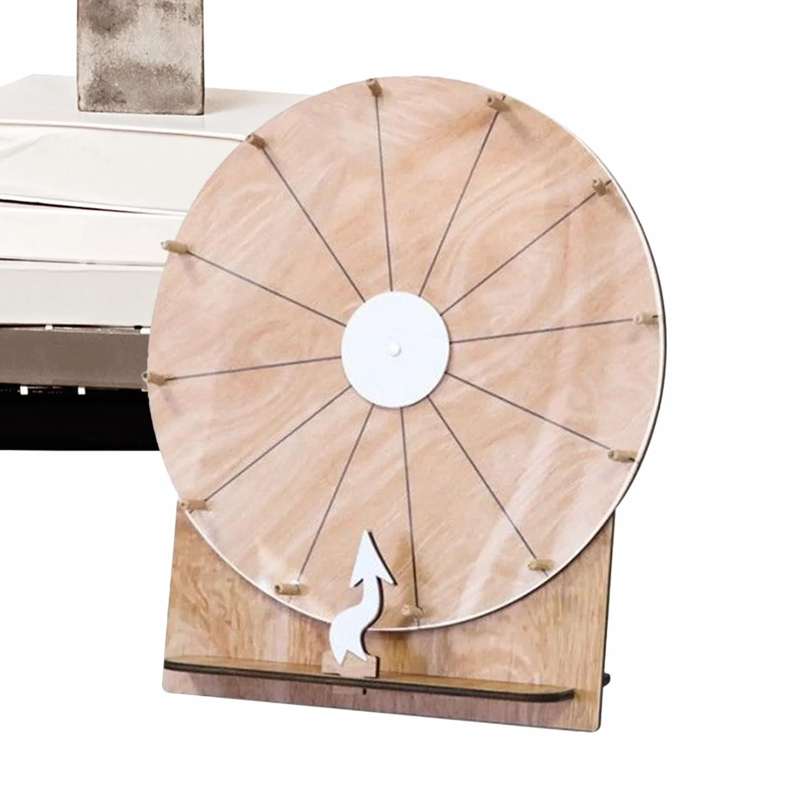 Ruleta Giratoria de Madera 28 cm para Mesa | Suministros para Fiestas Familiares