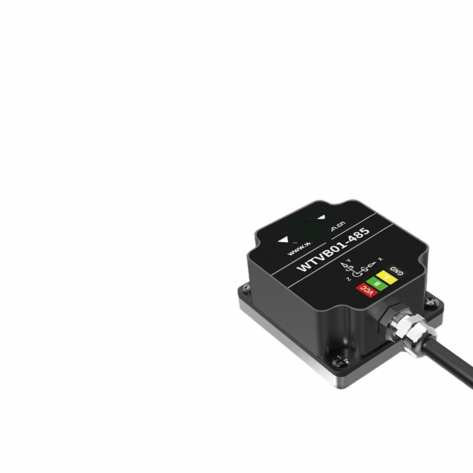 WTVB01-485 Sensor de vibración, 3 ejes IP68 Modbus analizador de vibración (WTVB01RS485 magnético)