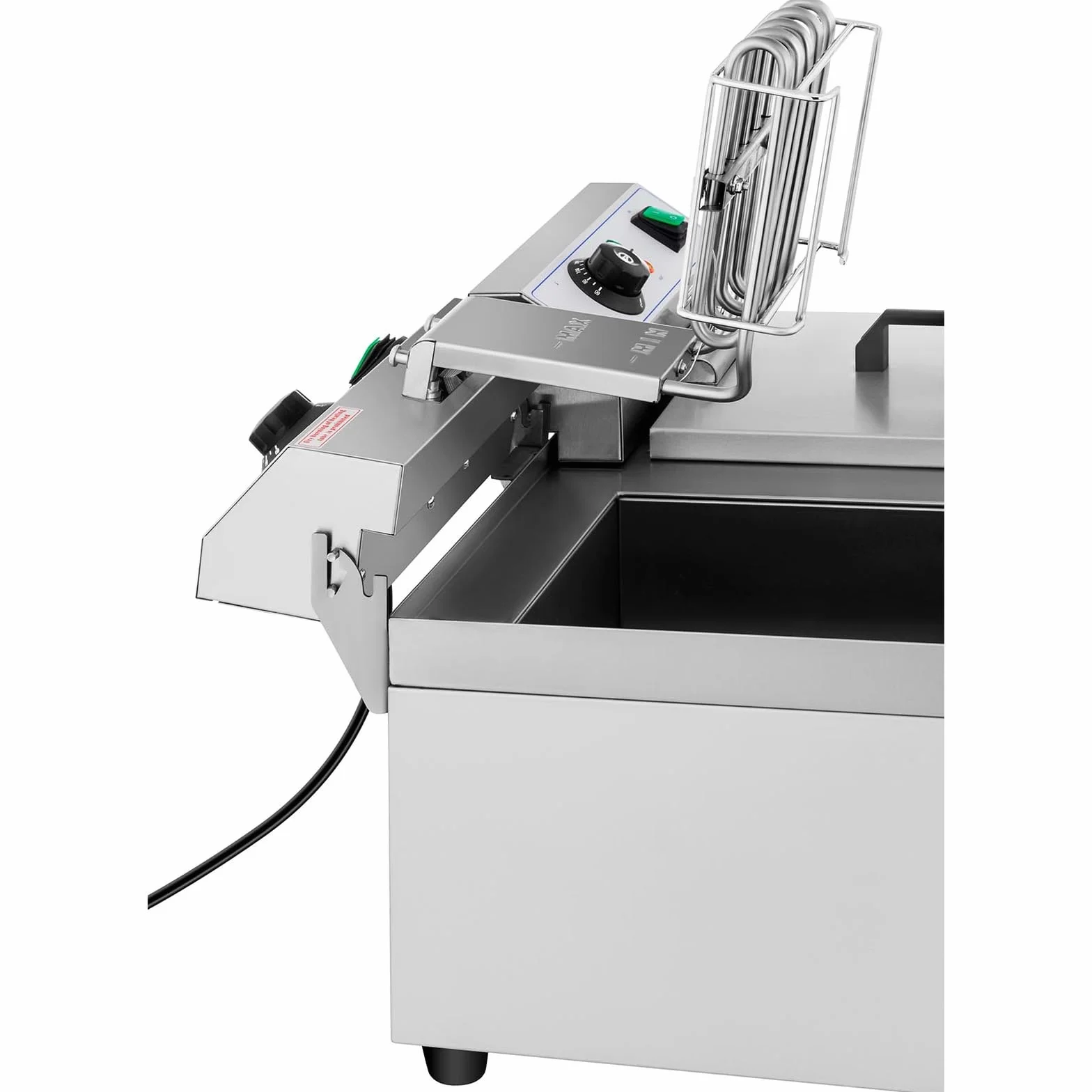 Royal Catering Freidora Eléctrica Doble Para Hostelería 2 x 10 Litros 230 V RCEF 10DB (2 x 3.000 W, Grifos De Vaciado, Temperatura: 50-200 °C)