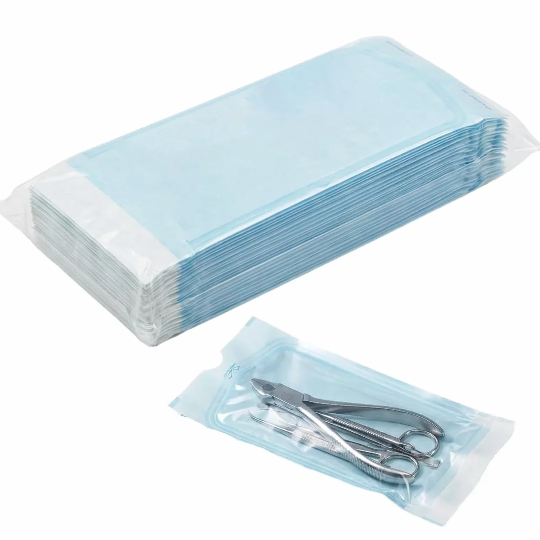 Bolsas de esterilización Autoadhesivas para Herramientas de uñas y cosmética (90 x 165 mm)