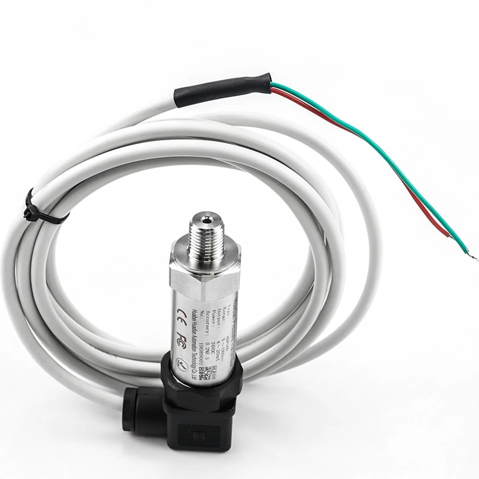 Transmisor de presión de manómetro de vacío 4-20mA 25mpa 0 5V Sensor de presión de agua absoluta de 1/4"(0-10Mpa RS485)