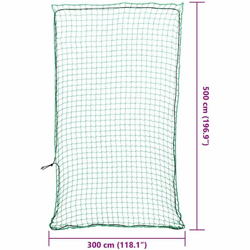 Red para remolque con cuerda de goma verde, 5 x 3 m, de polipropileno resistente, resistente a los rayos UV y a la intemperie, elástica para asegurar la carga de coches, SUV, coches, remolques