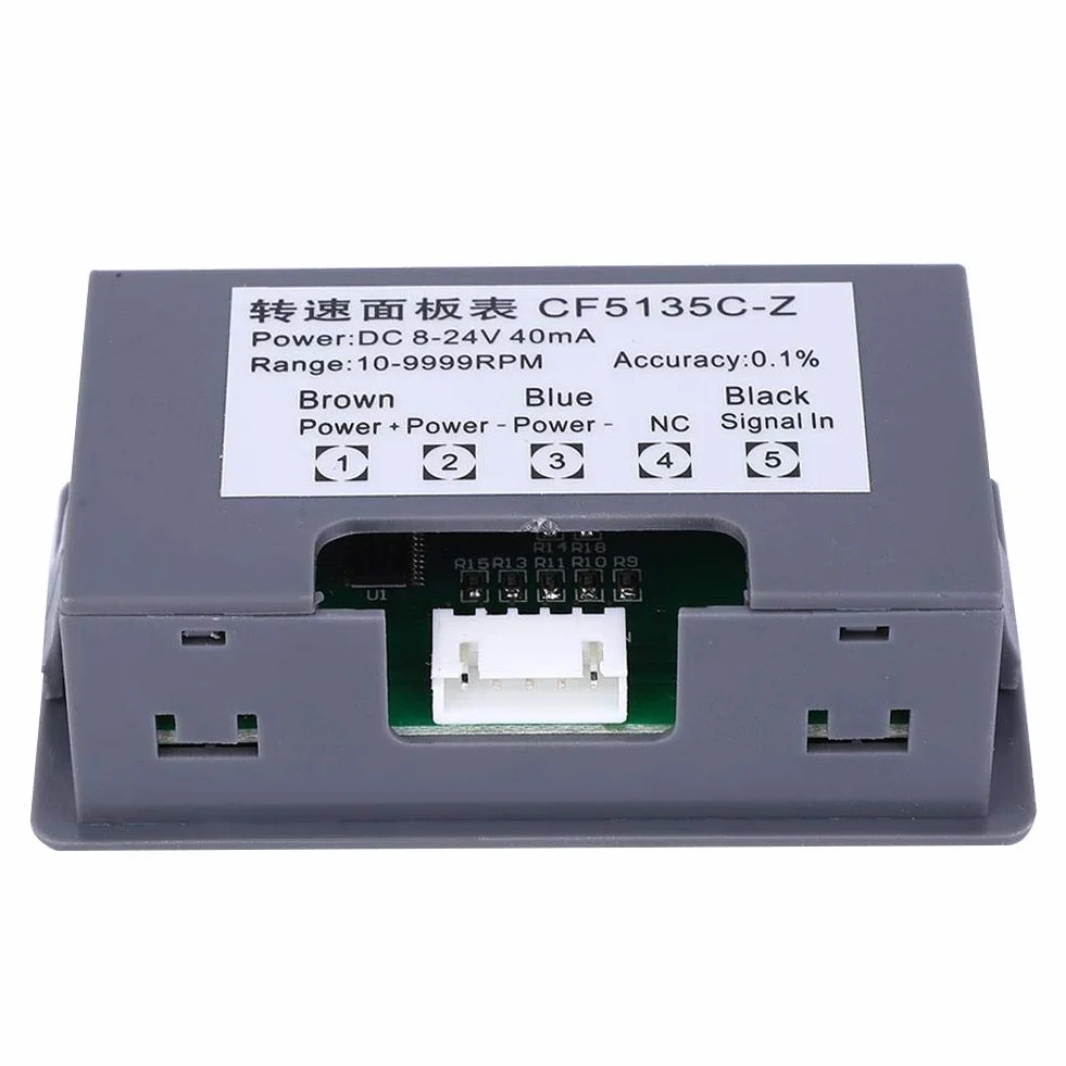 Tacómetro Led Azul Sensor de Proximidad Hall NPN 12x12x4 mm