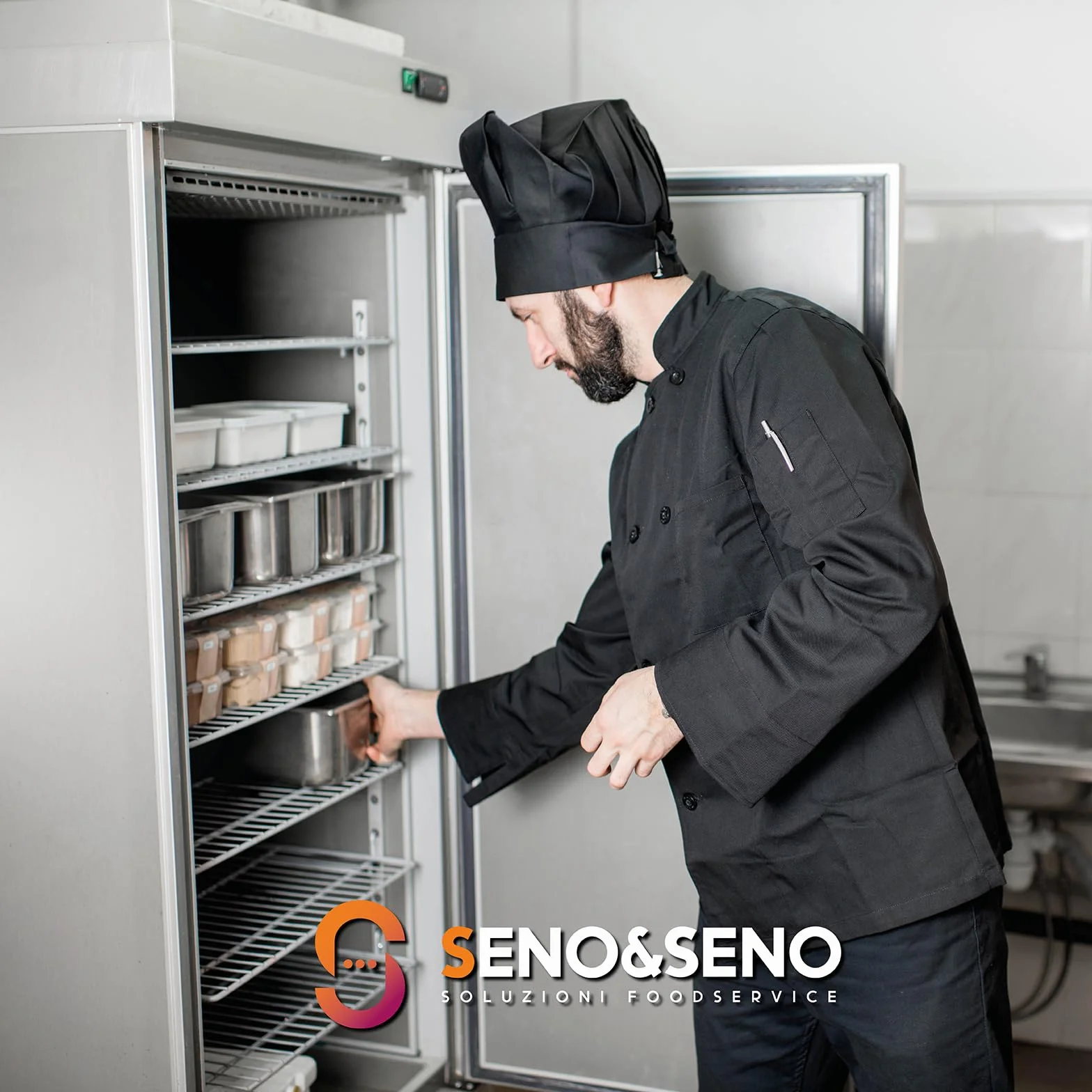 SENO & SENO Rejilla plastificada GN 2/1, 650 x 530 mm, para armarios frigoríficos y congeladores, revestida de plástico
