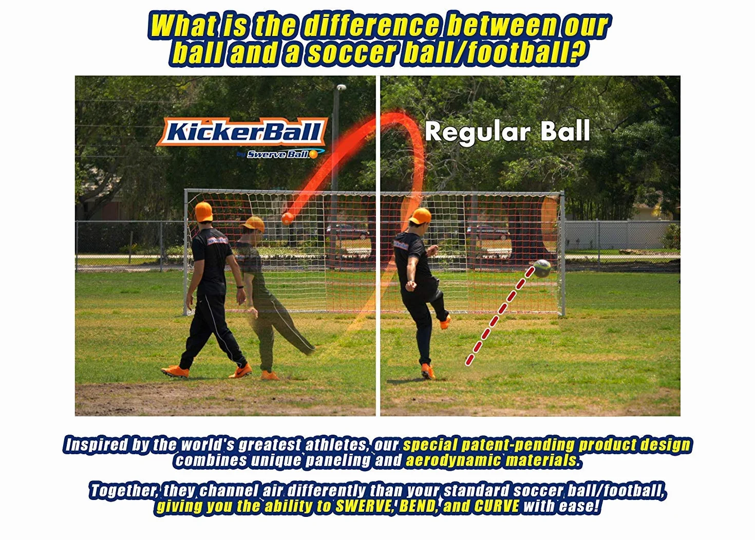 Kickerball Curve and Swerve Football