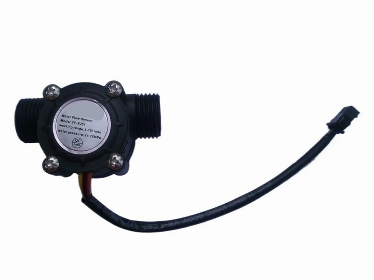 G1/5.1 cm Sensor de flujo de agua Contador de caudalímetro 1-30L/MIN