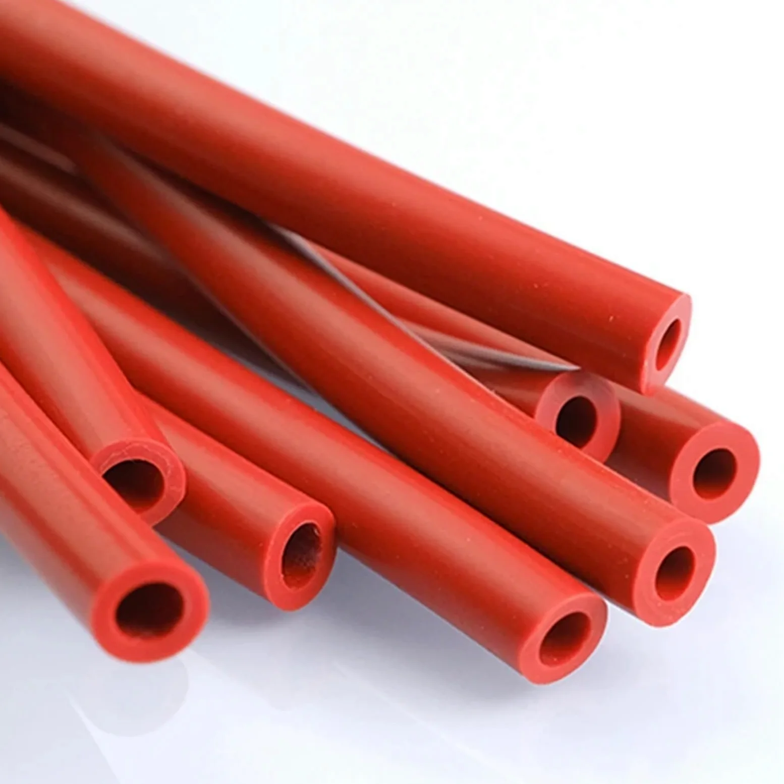 Manguera De Goma Tubo De Silicona Rojo Anaranjado Tanque Combustible For Automóvil Resistente Al Calor, Refrigeración Vacío para Flexible(10M,15x20mm)