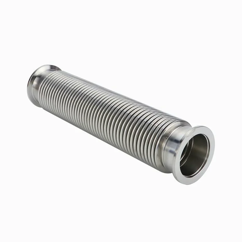 Manguera flexible de brida de vacío KF16/KF25/KF40/KF50 de 100-1000 mm, tubo de fuelle corrugado de acero inoxidable para sistemas de vacío de alto rendimiento, fuelles flexibles, 250 mm, compatible