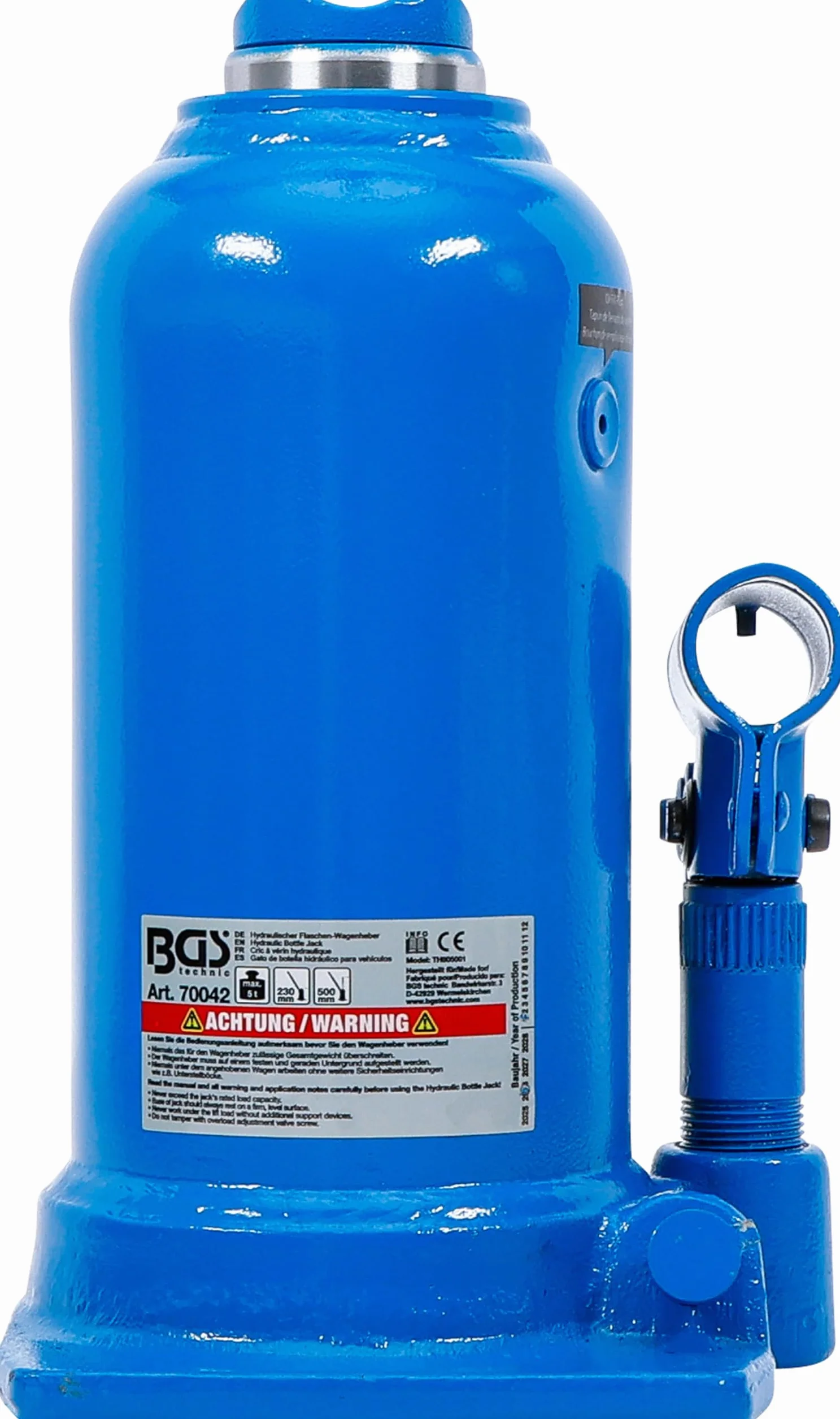 BGS 70042 Gato de botella hidráulico 5 t pistón doble