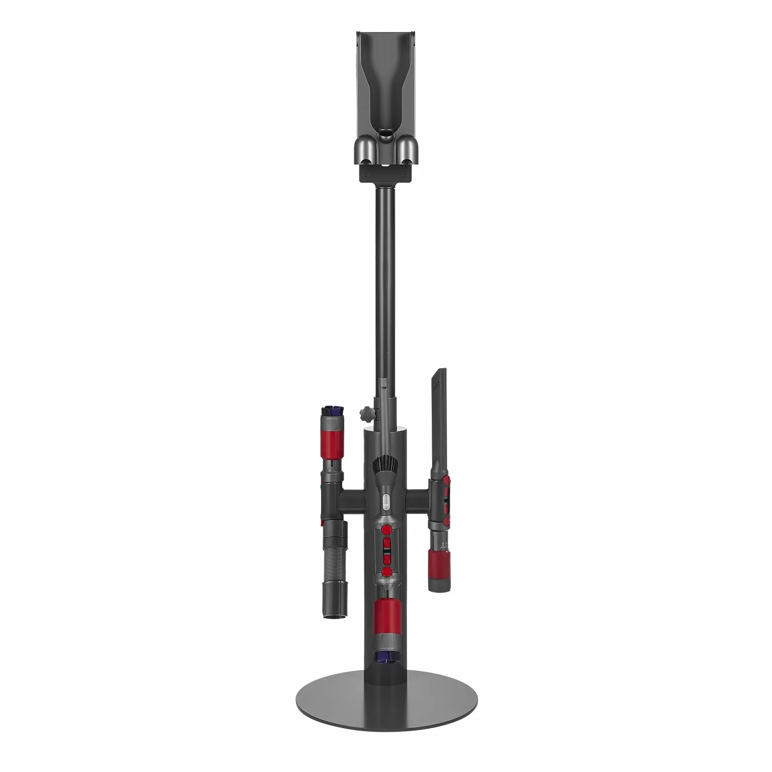 VEVOR Soporte de Aspiradora Compatible con Dyson V7 V8 V10 V11 V12 V15 SV10 SV12 SV14 SV18 SV21, Altura Ajustable 87,5-130 cm
