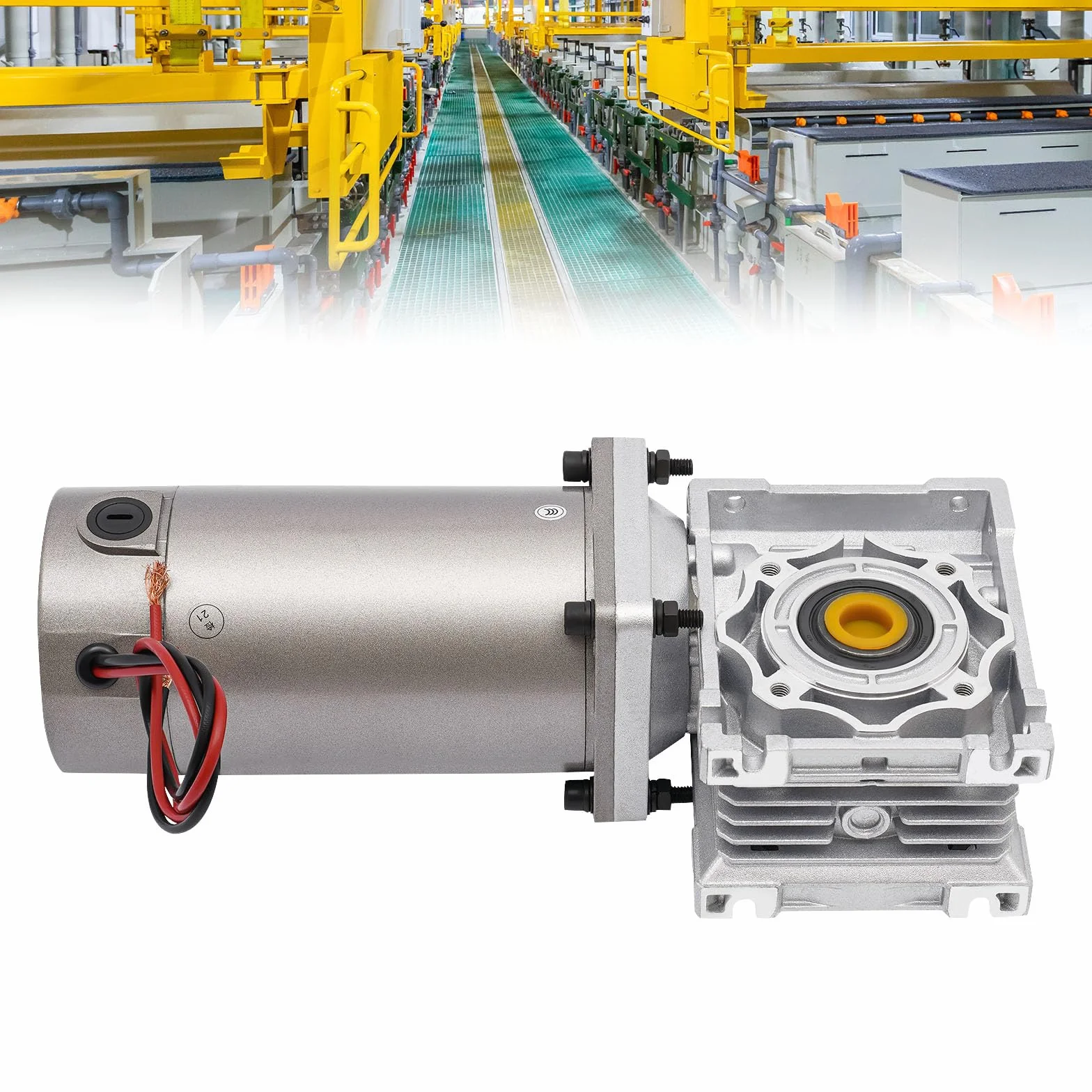 Motor de engranaje helicoidal de 24 V, 1800 rpm, alta velocidad de torsión, reductor eléctrico, 300 W, 9,15 kg/cm, 7,5 K, IP65, para embalaje de impresión, tinte, etc