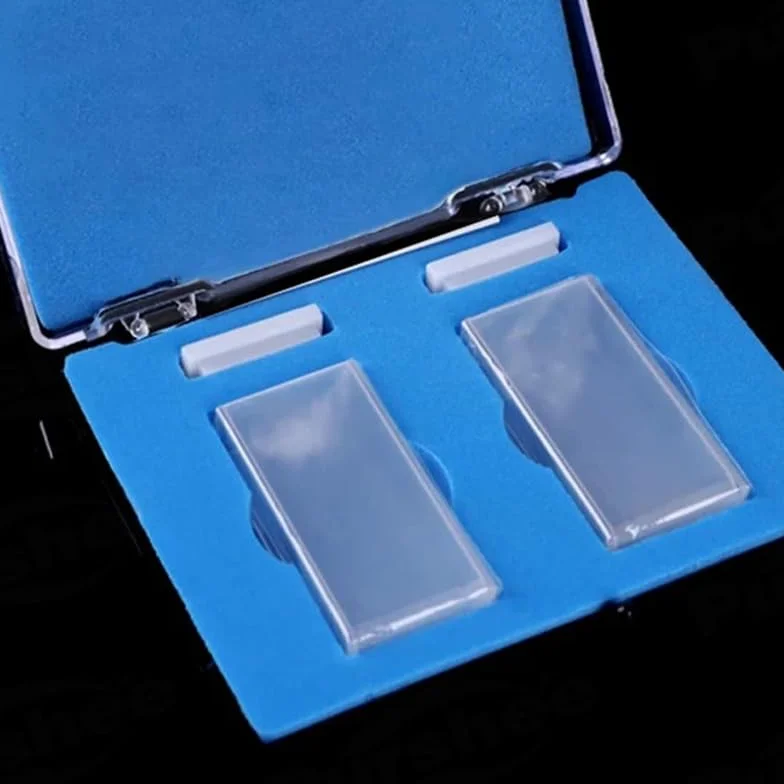 2 cubetas de cuarzo con tapa - Longitud de trayectoria de 20 mm JGS1 for espectrofotómetro - Volumen de 7 ml, alta transmitancia(Frit sintering)