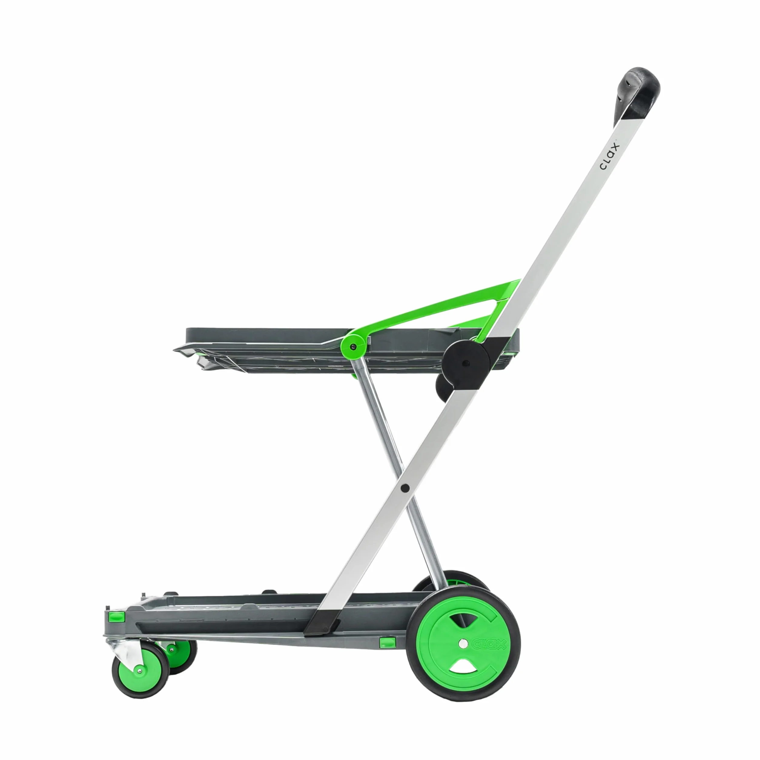 Clax® | Carro de Transporte Plegable | Básico sin Caja Plegable | Carrito de la Compra | Carro para Pedidos | Plegable
