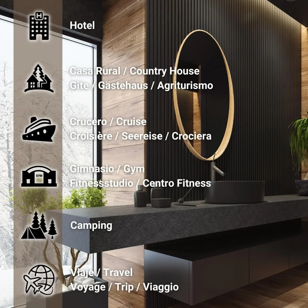 Amenities Pack BLACK Line Gel Champu Pastilla Jabon 100 Ud x 3 Product Aceite Esencial Sin Parabenos Hotel Casa Rural