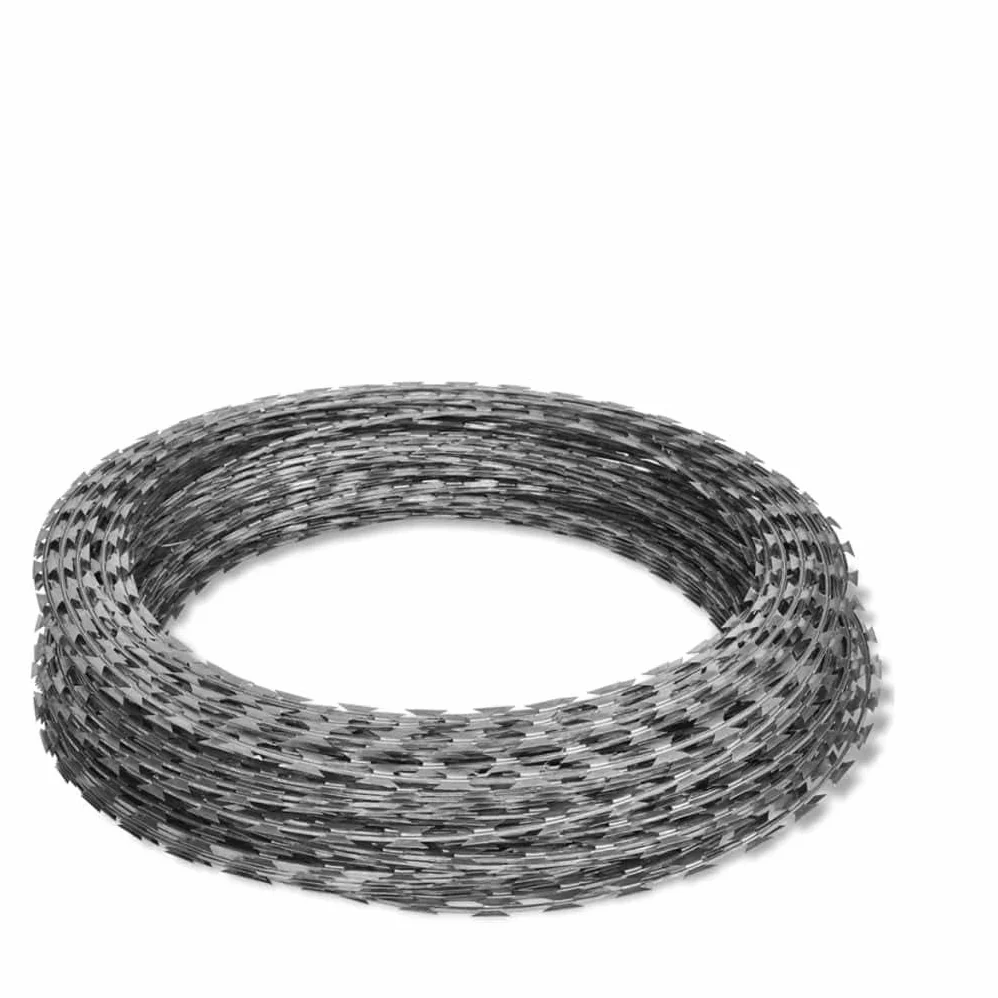 Genérico Alambre de espino Rollo helicoidal 2 uds Acero galvanizado 100m,Bricolaje,Accesorios de Bricolaje,Cadenas, Alambre y cuerda-3057512