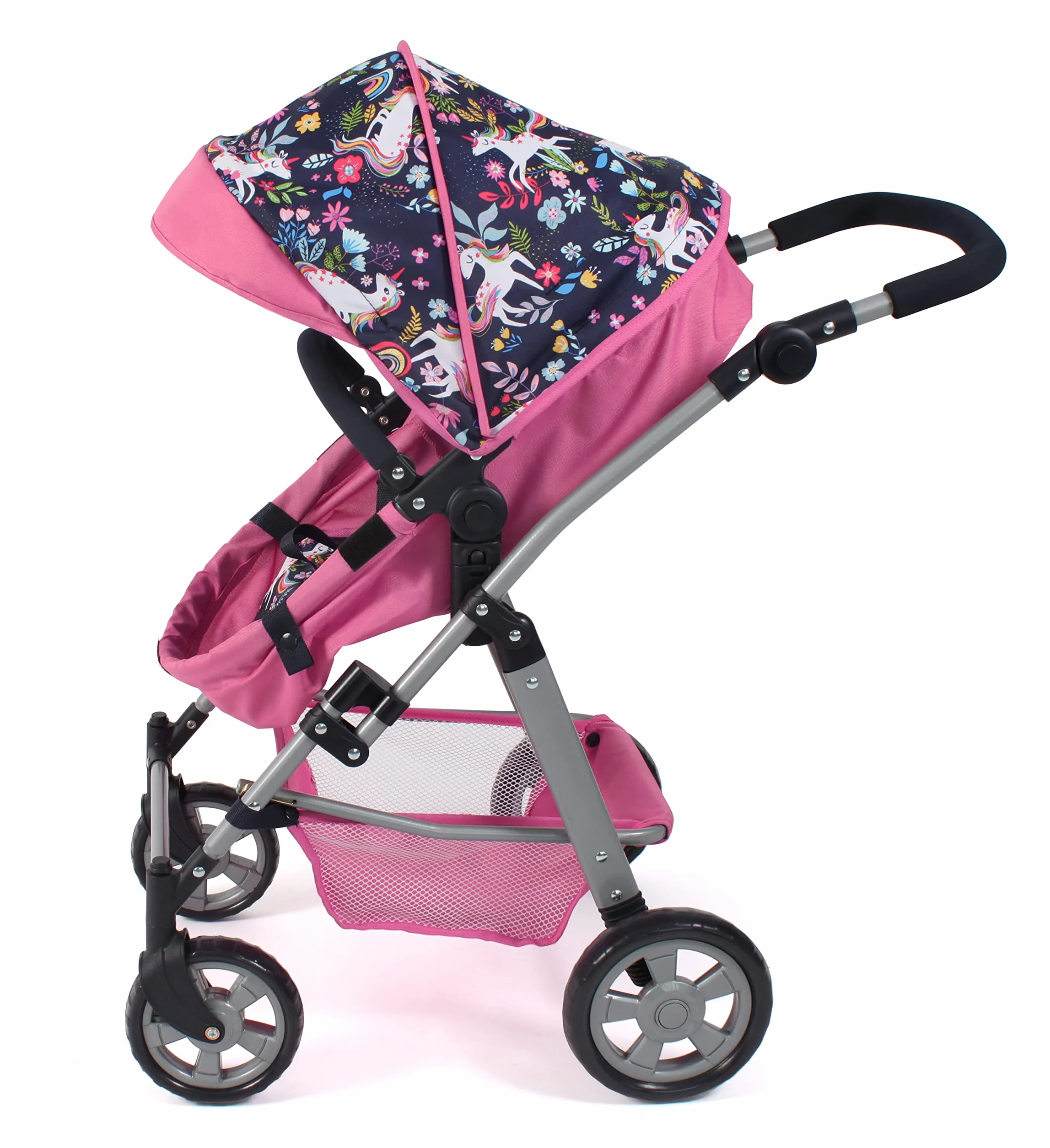 Bayer Chic 2000 Cochecito de muñecas Nele 2 en 1 Unicornio Rosa Marino