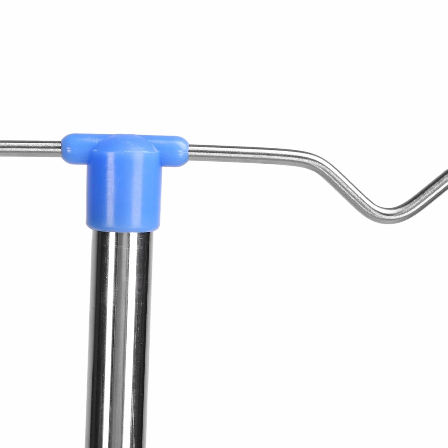Portasueros, Soporte para Suero de Acero Inoxidable con Ajustable, Base Triangular con Ruedas, Varilla Gruesa, 2 Ganchos, Soporte para Bolsa Intravenosa para el Hogar, Clínica,