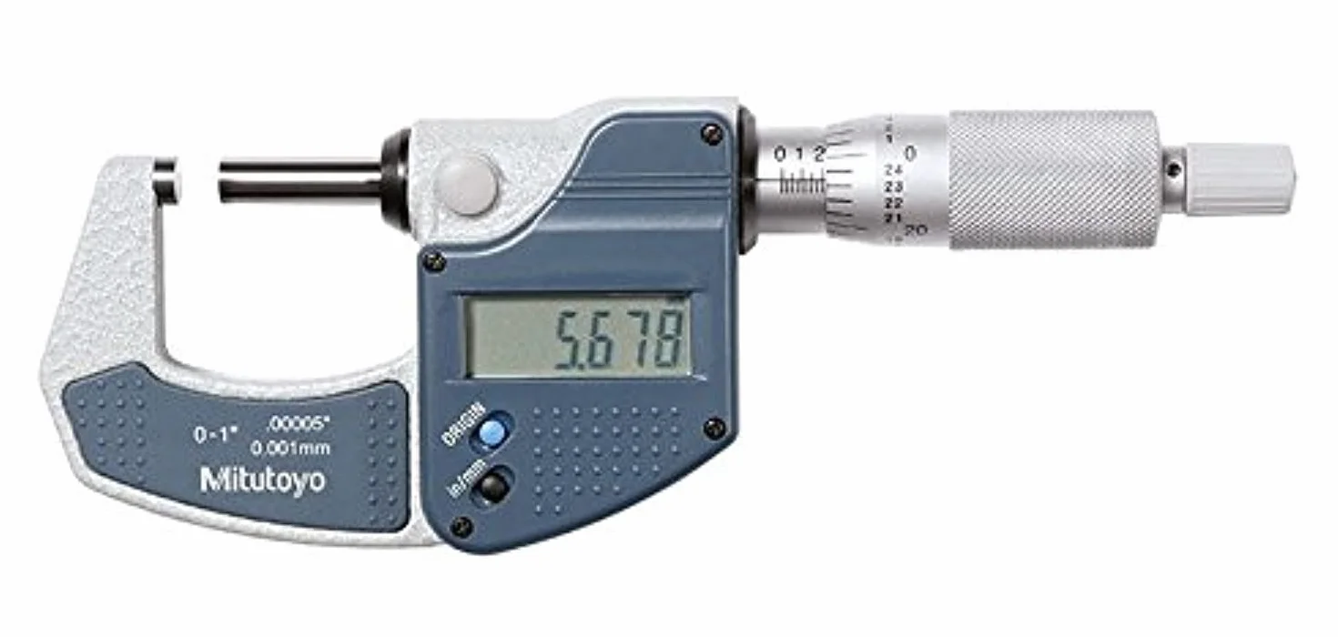 Mitutoyo 293 – 831 – 30 Digimatic micrometre, 0 mm-25 mm/0 "-1"
