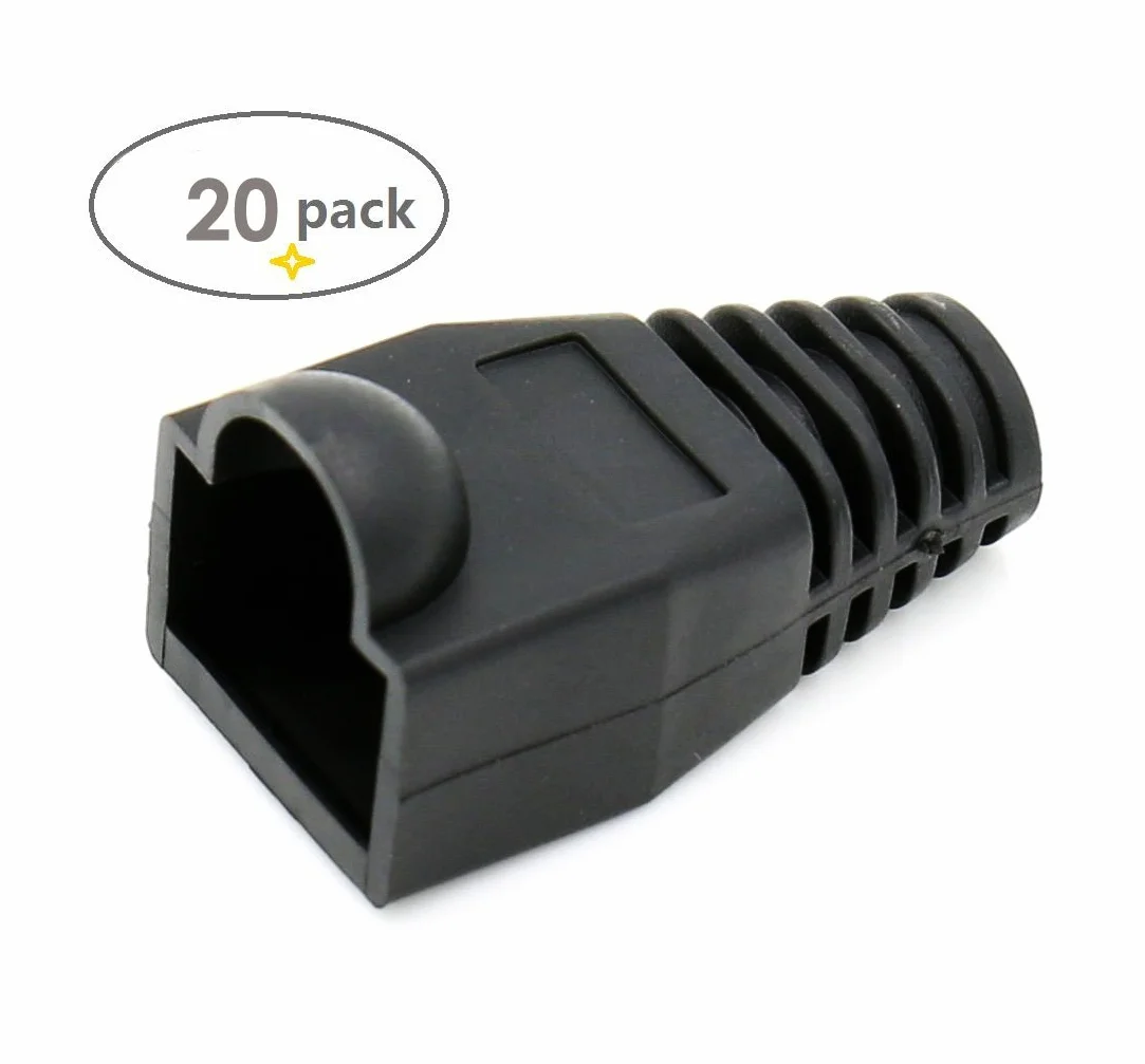 Enchufes RJ45 Blindado Ethernet Cat5e Cat6 Conectores chapados en oro 8P8C 50U
