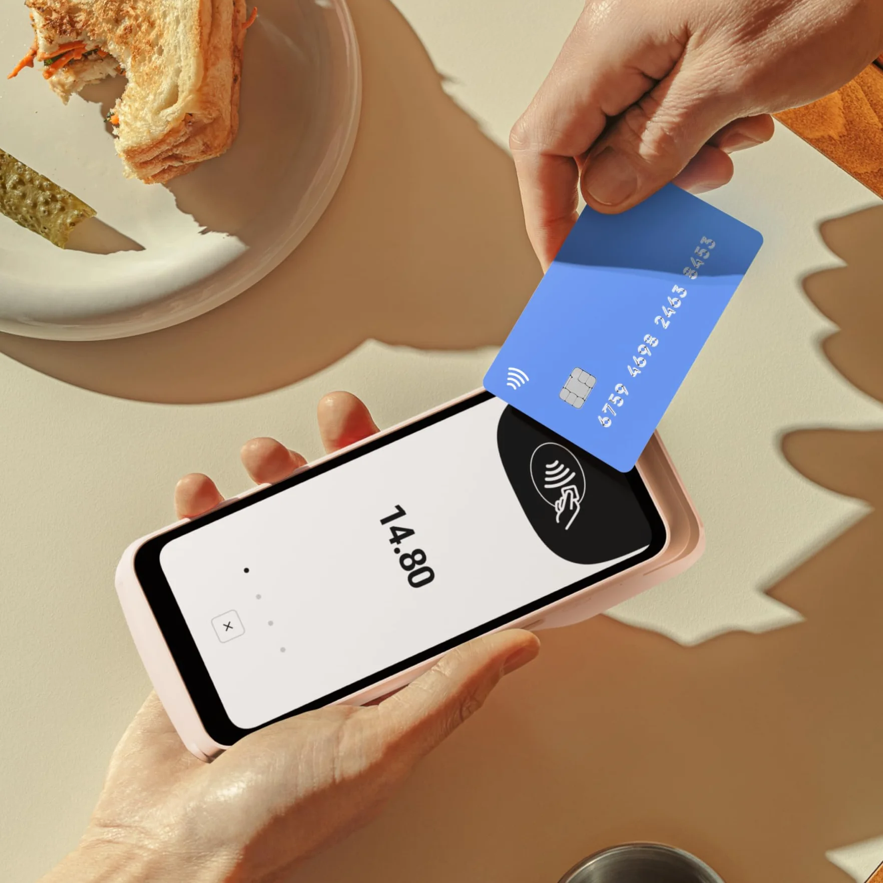 SUMUP Terminal Punto de Venta Todo en Uno con Impresora de Recibos Integrada y Pantalla Táctil