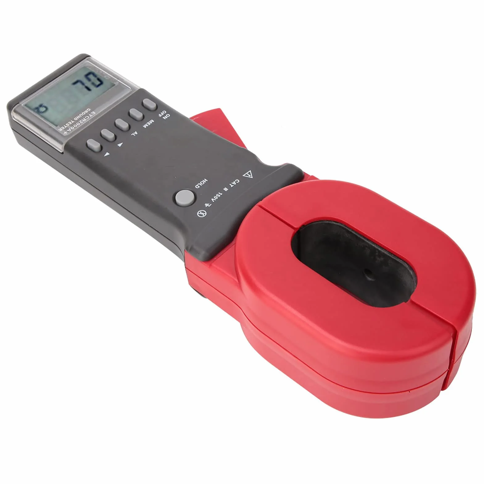 ETCR2000A + Medidor digital de pinza Pantalla LCD en el probador de resistencia de tierra