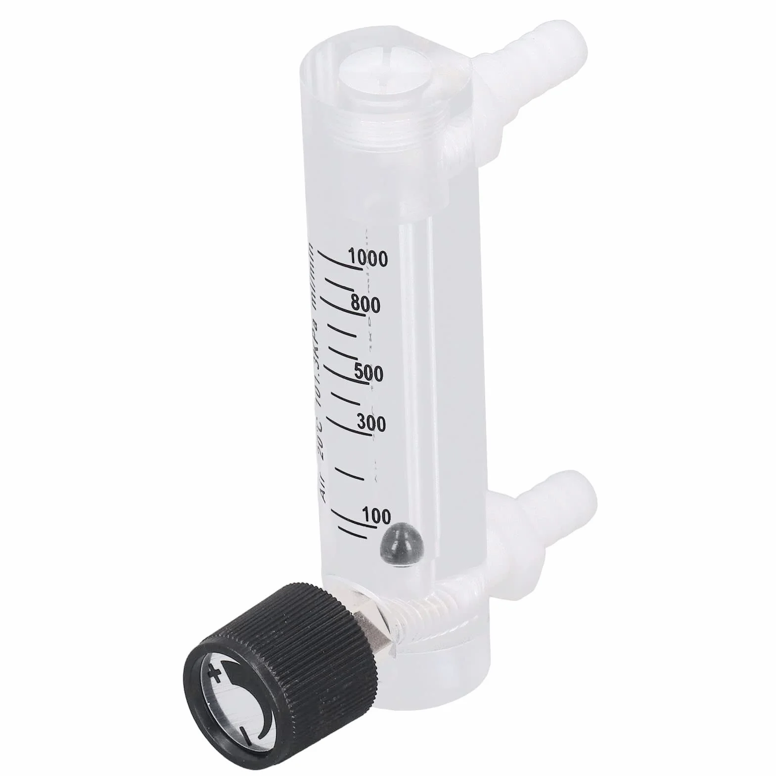 Medidor de Flujo Gas Aire Oxígeno 10-1000 Ml/Min Preciso Laboratorio Industrial Panel Ajustable Conector