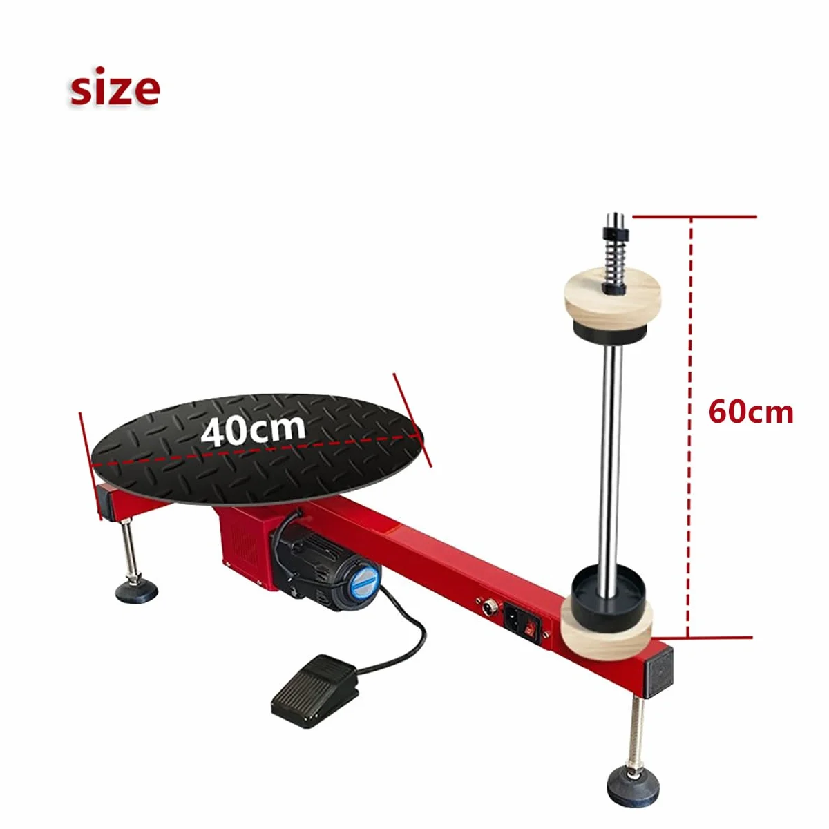 Máquina Envolvedora Eléctrica con Film Estirable, Máquina Empacadora con Dispensador De Film Estirable, Máquina Envolvedora De Cartón, Velocidad 50 RPM, La Alta Velocidad Mejora La Eficiencia 60cm