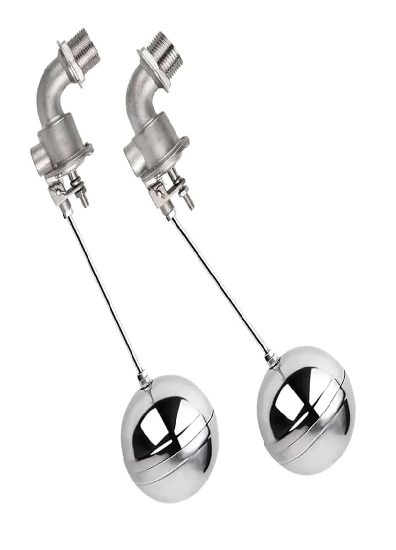 Válvula de flotador montada superior de 90 grados de acero inoxidable-3/4 pulgadas y 1 pulgada-válvula de interruptor de flotador de tanque de agua duradera 1 Uds(1inch)