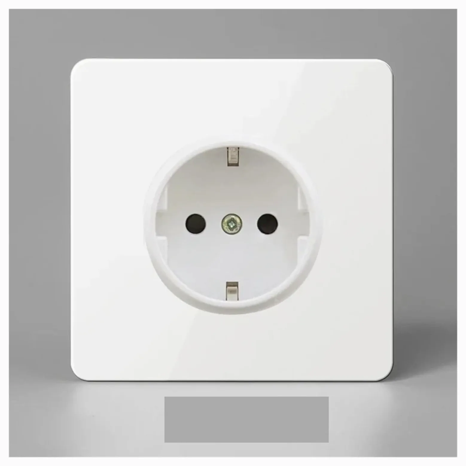 Interruptor de palanca de 2 vías de 1 a 4 vías, interruptor de panel de latón, interruptor de lámpara de pared(EU Socket)