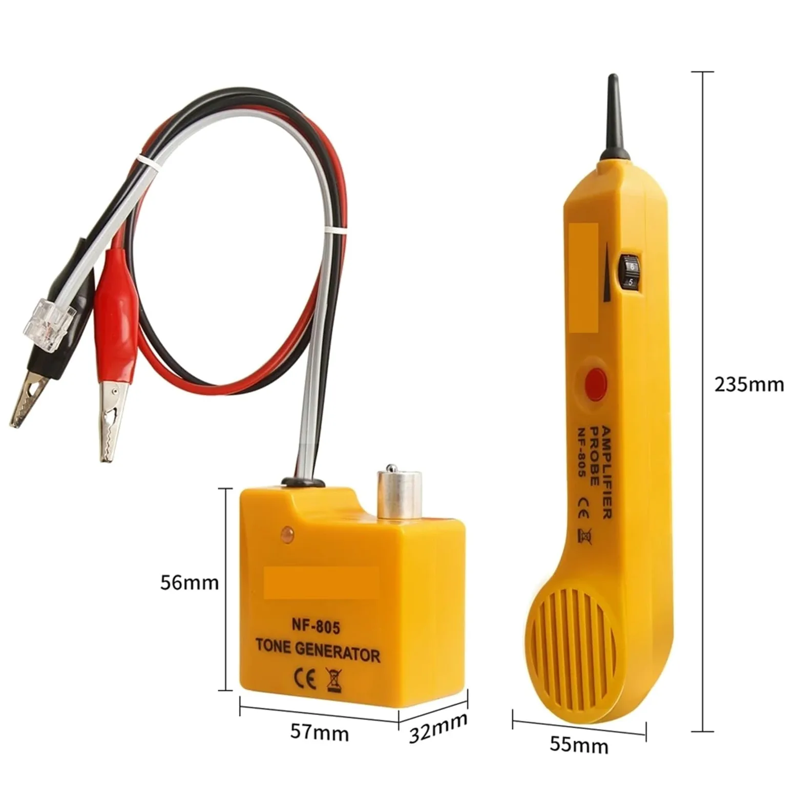 Generador de tonos for comprobador cables NF-805, rastreador alta precisión, amplificador inductivo con volumen ajustable - Omni-Check
