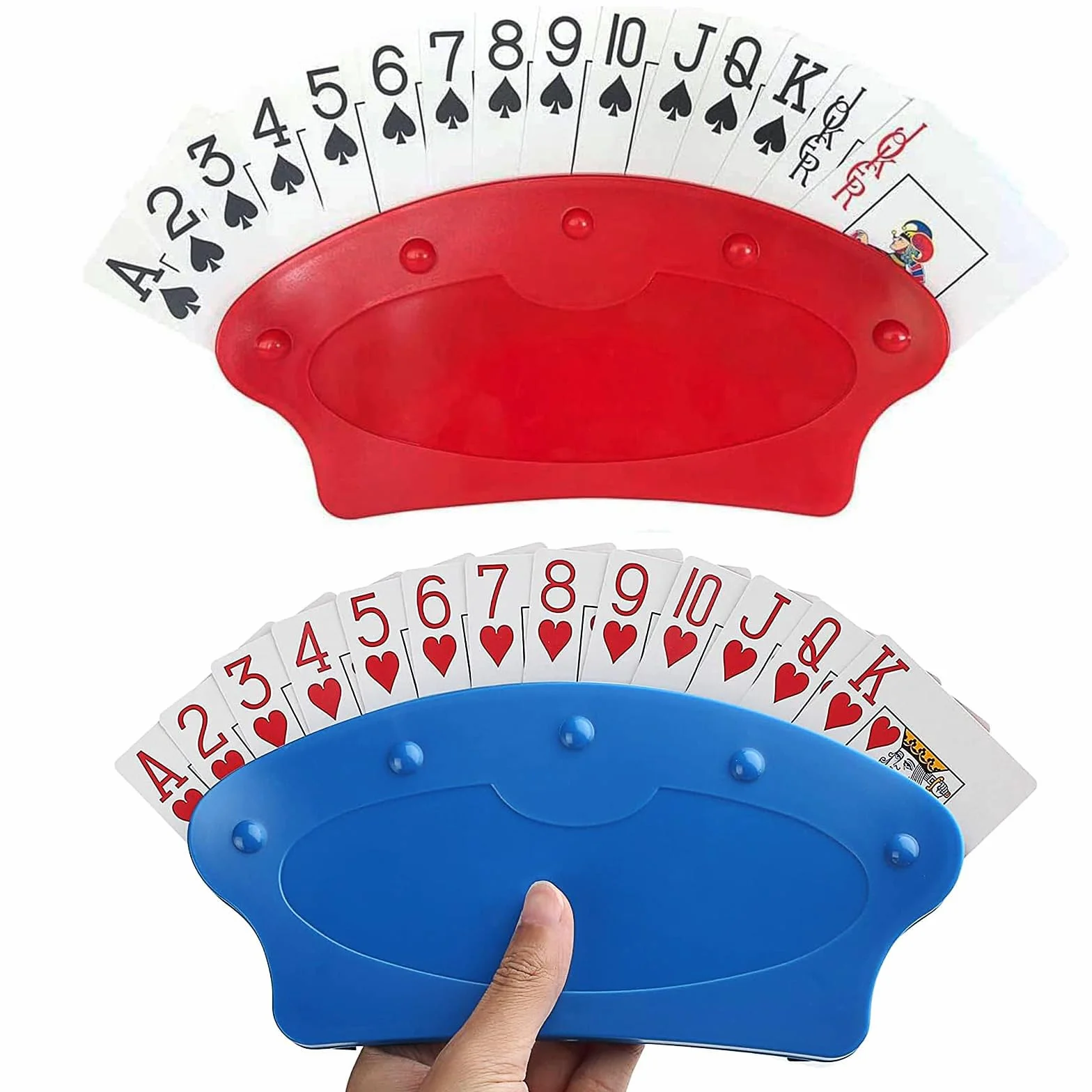 Soporte para Naipes 2 Piezas Manos Libres Soporte de Cartas Póker para Adultos