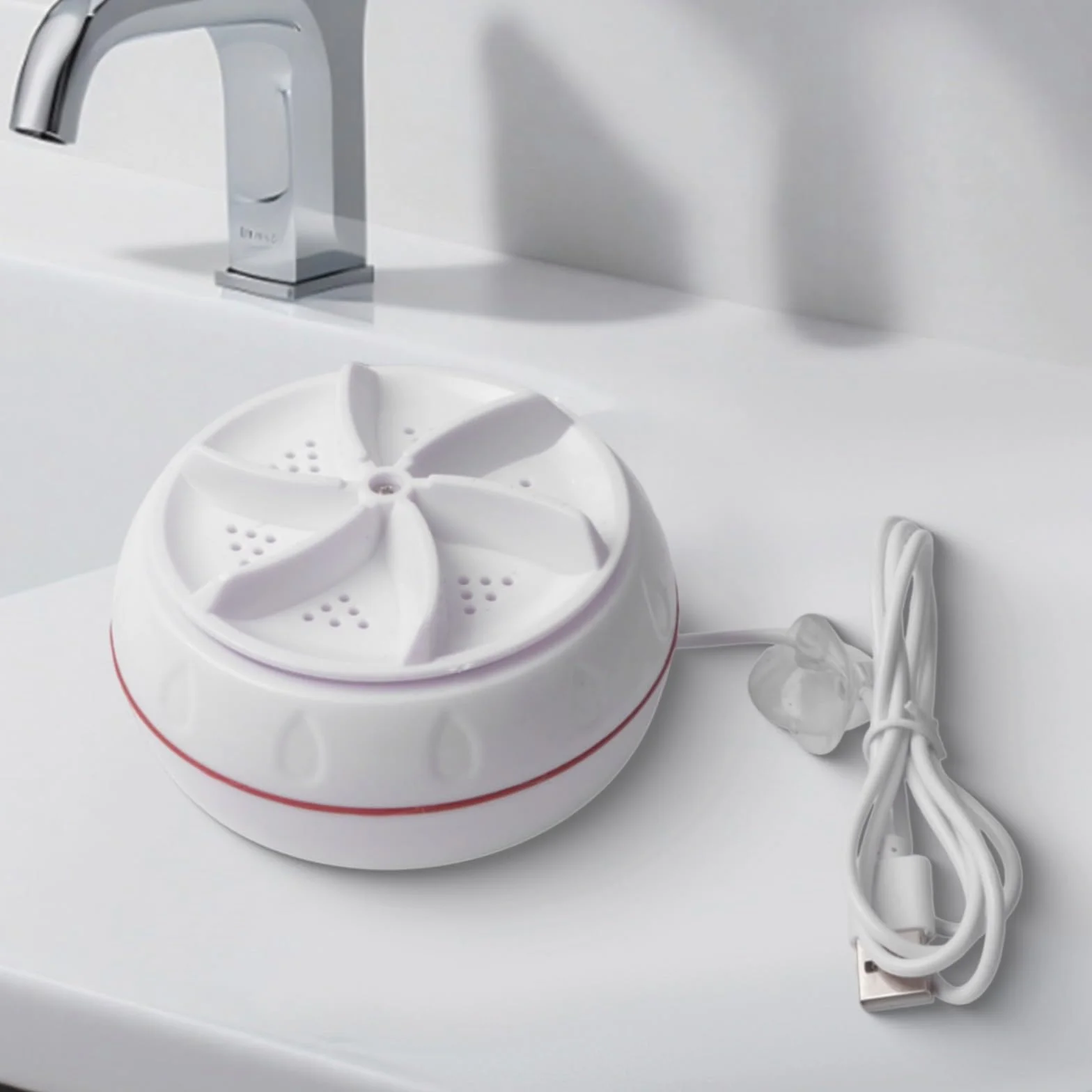 Lavadora portátil de turbina para viajes, mini lavavajillas para calcetines y ropa interior