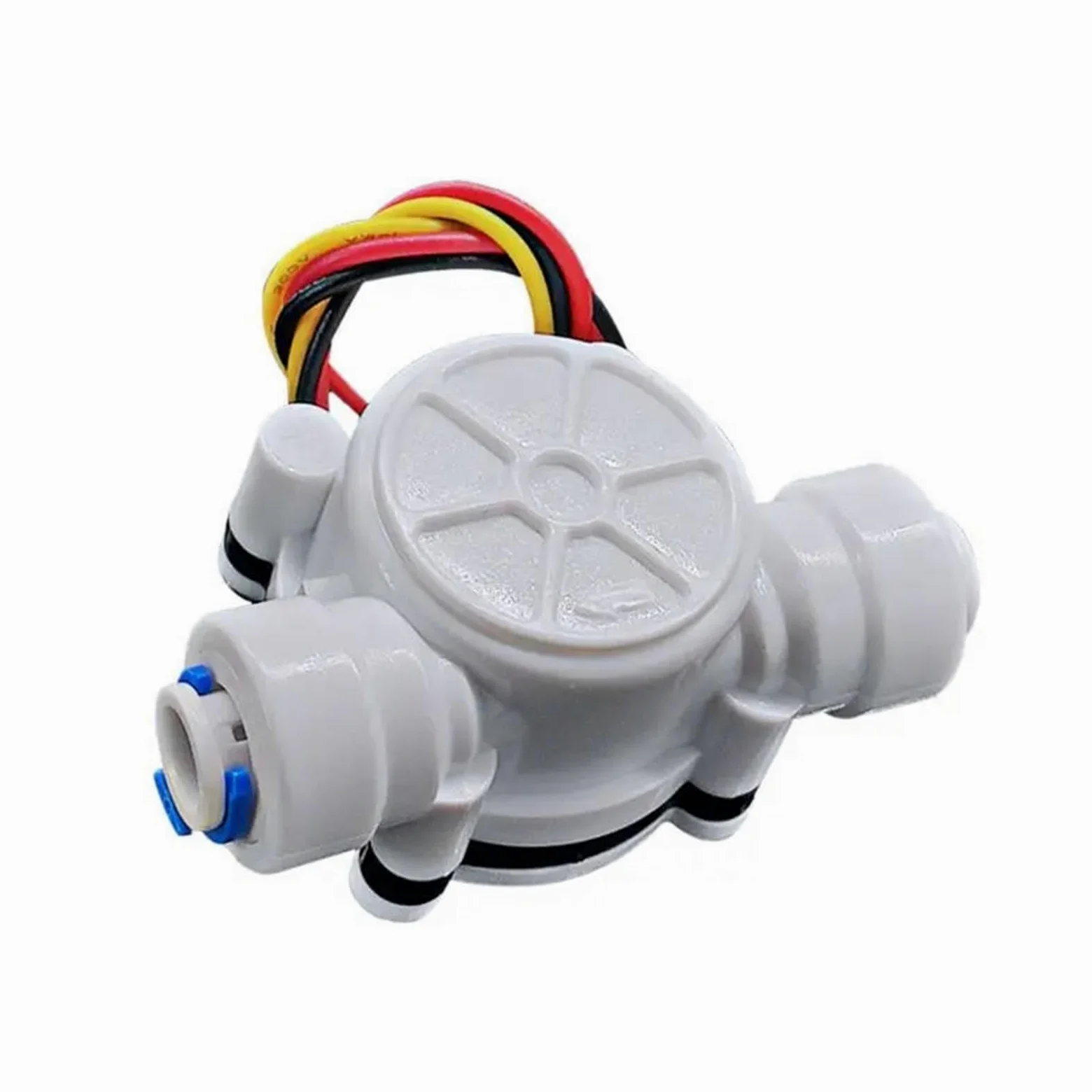Medidor de caudal de agua, Caudalímetro Multifuncional Del Sensor De Flujo Agua Conexión Rápida 1/4"