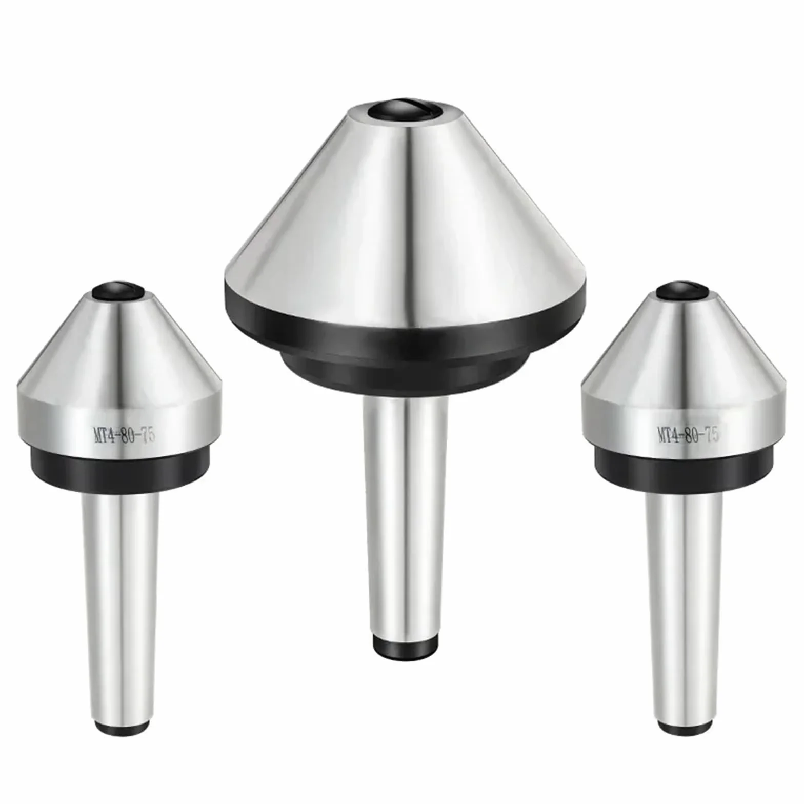 Juego de contrapuntos giratorios con cono Morse MT2 a MT5 para torno CNC MT4-D80