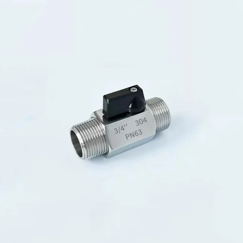 Adaptador para Grifo de depósito de Agua Conector Adaptador de válvula de Bola de Drenaje de Acero Inoxidable 304, Hilo Macho Hembra(Black Male,BSP1)