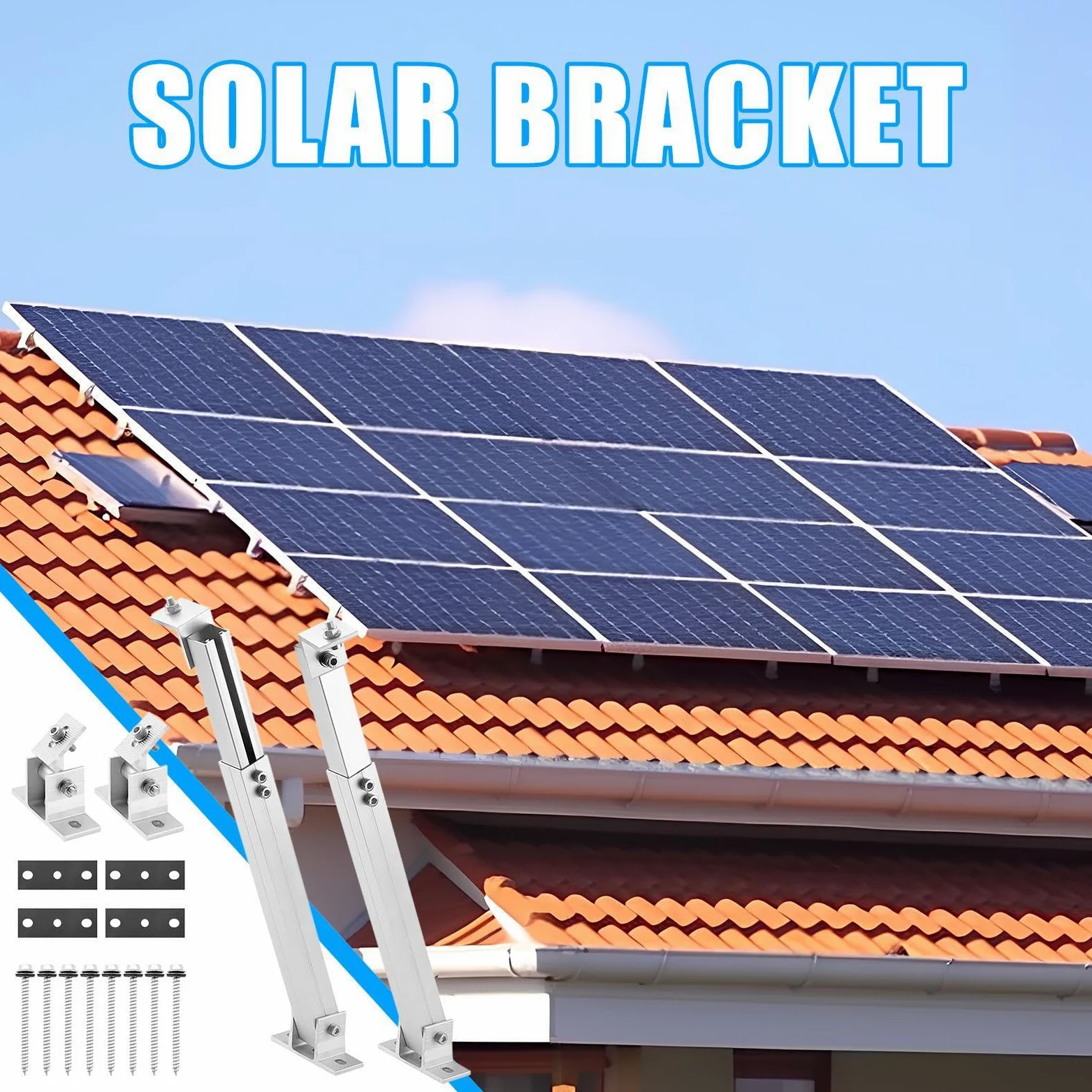 Soporte de Montaje fotovoltaico: ángulo de aleación, Hardware de | instalación de energía Solar, Estructura de sujeción de Panel Modular, Kit de Bastidor utilitario | Conjunto de Soporte de In
